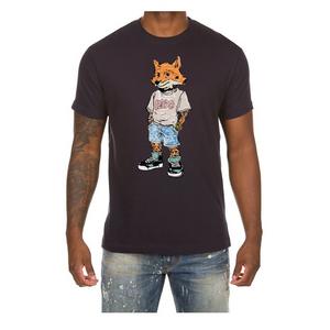 AKOO Men's Floral Slick Short Sleeve Graphic Tee