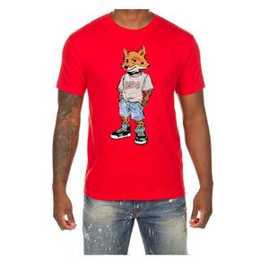 AKOO Men's Floral Slick Short Sleeve Graphic Tee