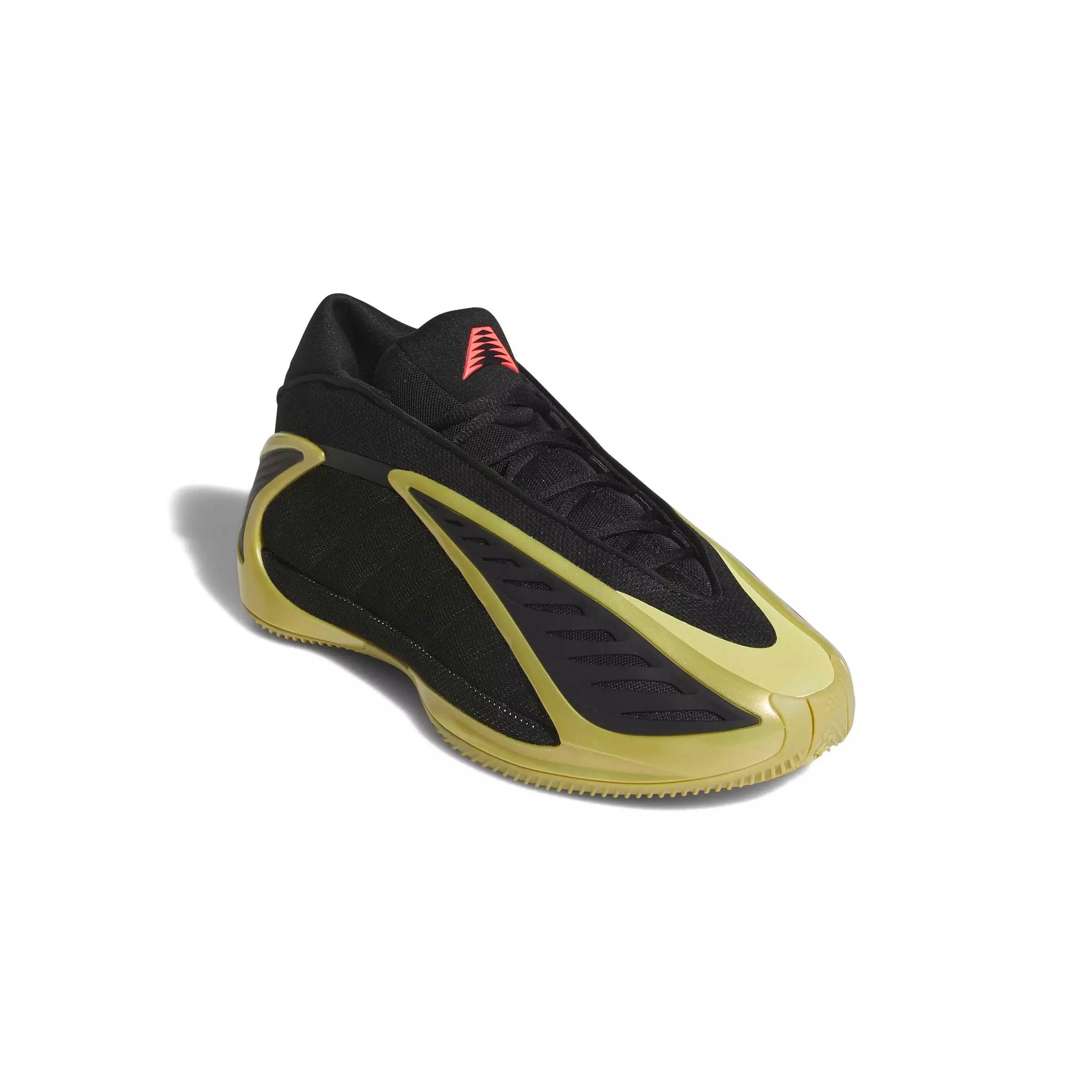 adidas Anthony Edwards 2 "Core Black/Gold Metallic/Solar Turbo" Men's Basketball Shoe - BLACK/GOLD/TURBO