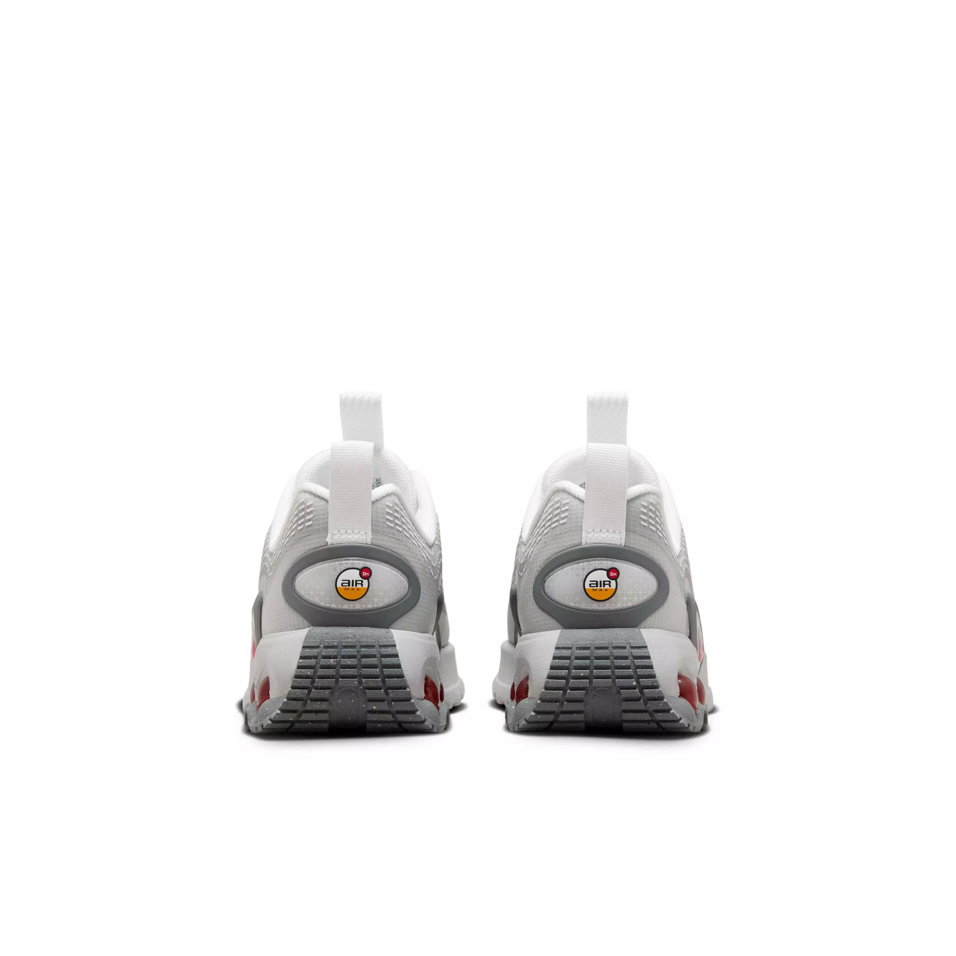 Nike Air Max Dn "Light Smoke Grey/White/Smoke Grey/University Red" Preschool Boys' Shoe - LT GREY/WHITE/GREY/RED