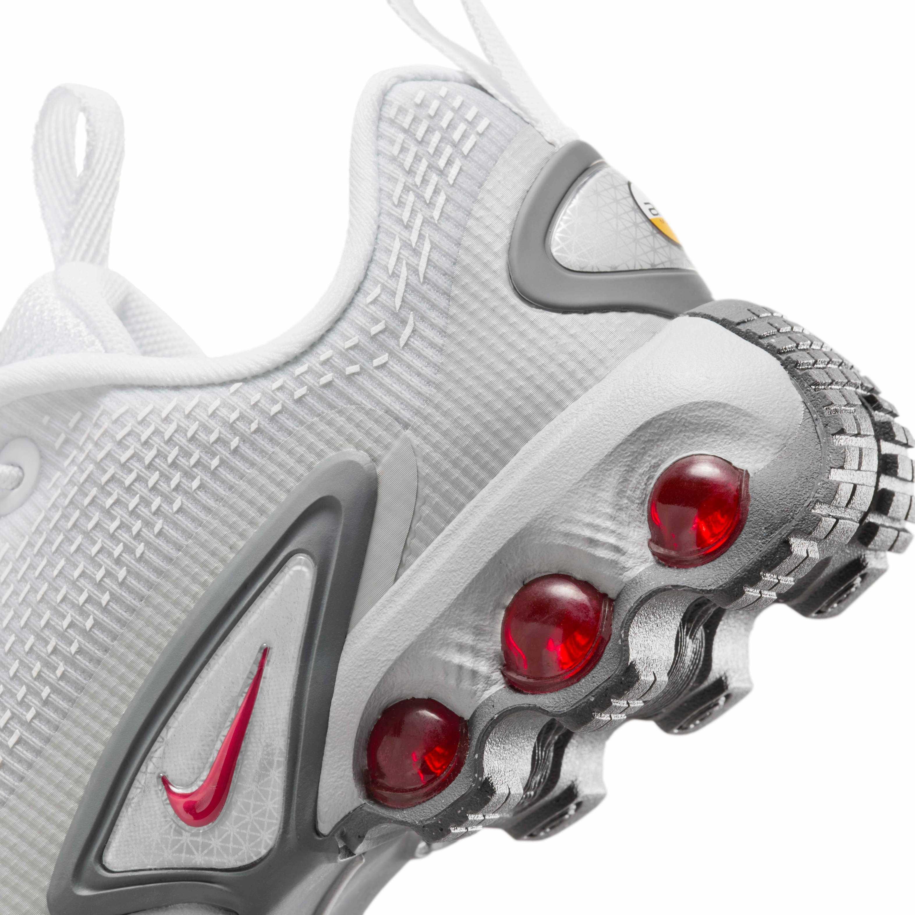 Nike Air Max Dn "Light Smoke Grey/White/Smoke Grey/University Red" Preschool Boys' Shoe - LT GREY/WHITE/GREY/RED Thumbnail View 8