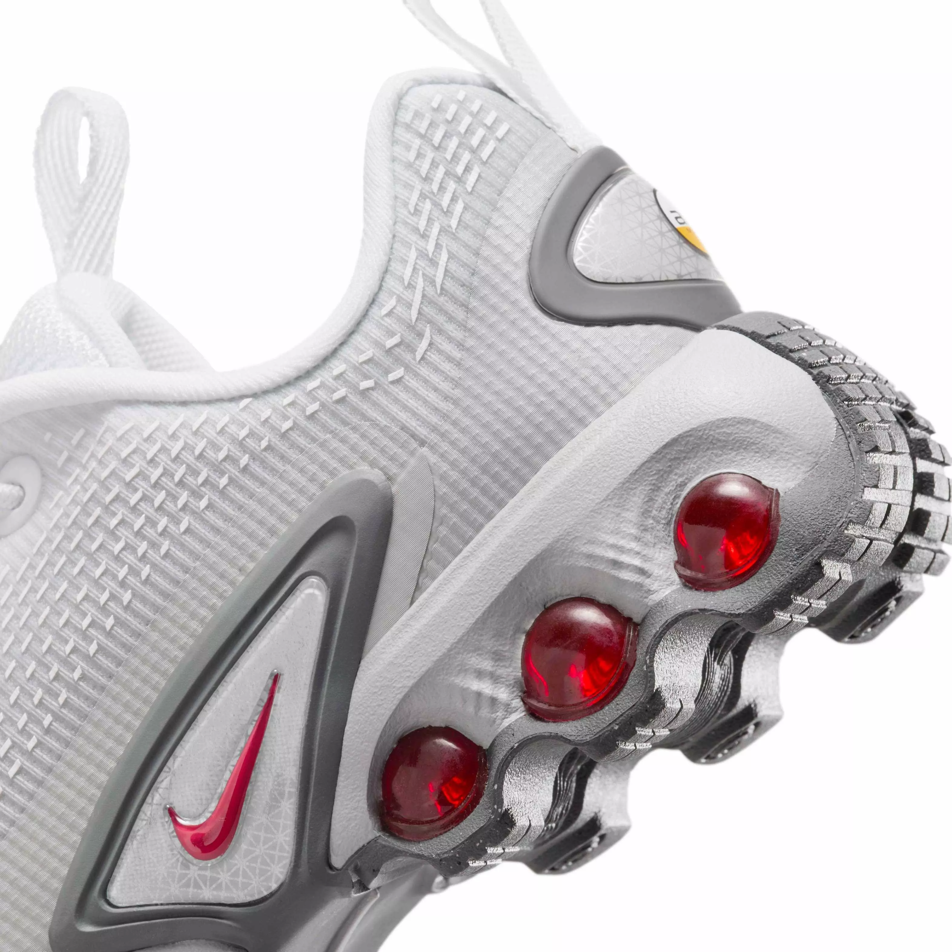 Nike Air Max Dn "Light Smoke Grey/White/Smoke Grey/University Red" Preschool Boys' Shoe - LT GREY/WHITE/GREY/RED