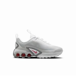 Nike Air Max Dn "Light Smoke Grey/White/Smoke Grey/University Red" Preschool Boys' Shoe