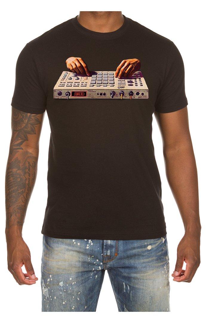 AKOO Men's Soundwave Short Sleeve Graphic Tee - BLACK Thumbnail View 1