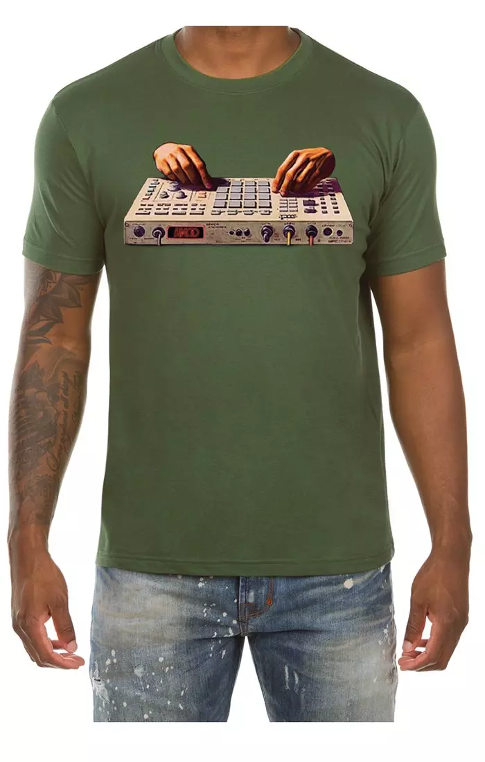 AKOO Men's Soundwave Short Sleeve Graphic Tee - GREEN