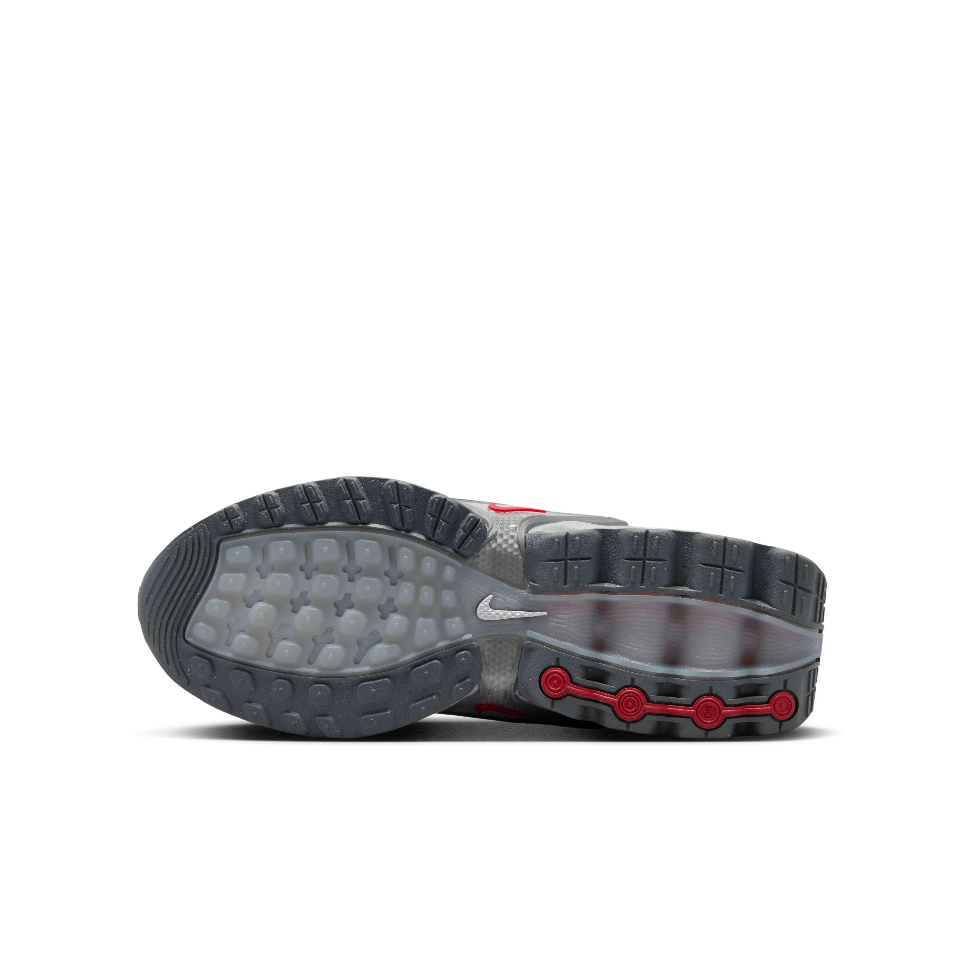Nike Air Max Dn "Light Smoke Grey/White/Smoke Grey/University Red" Grade School Boys' Shoe - LT GREY/WHITE/GREY/RED Thumbnail View 6