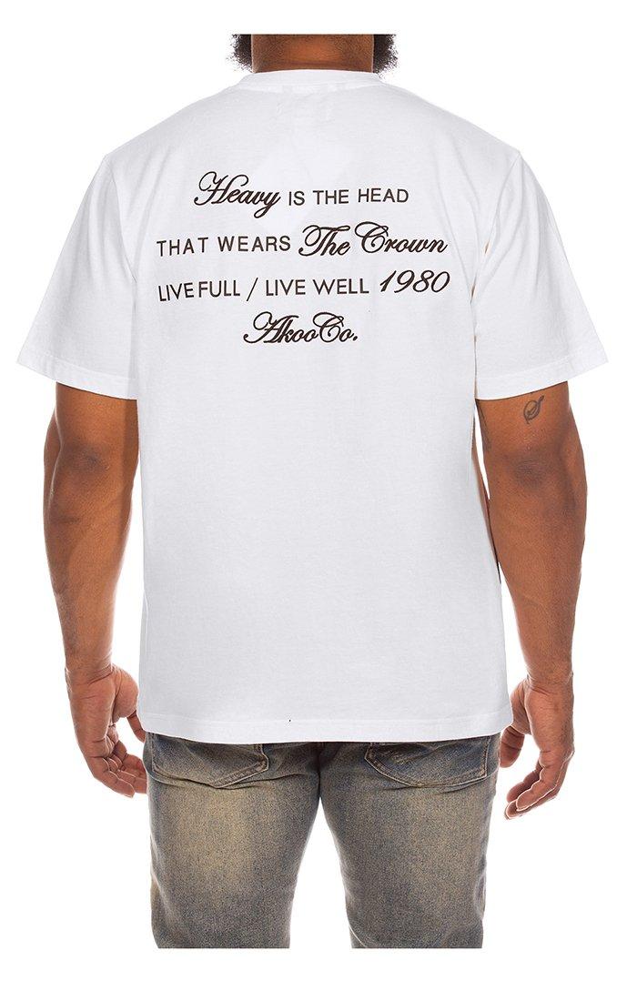 AKOO Men's Crown Graphic Tee - WHITE Thumbnail View 2