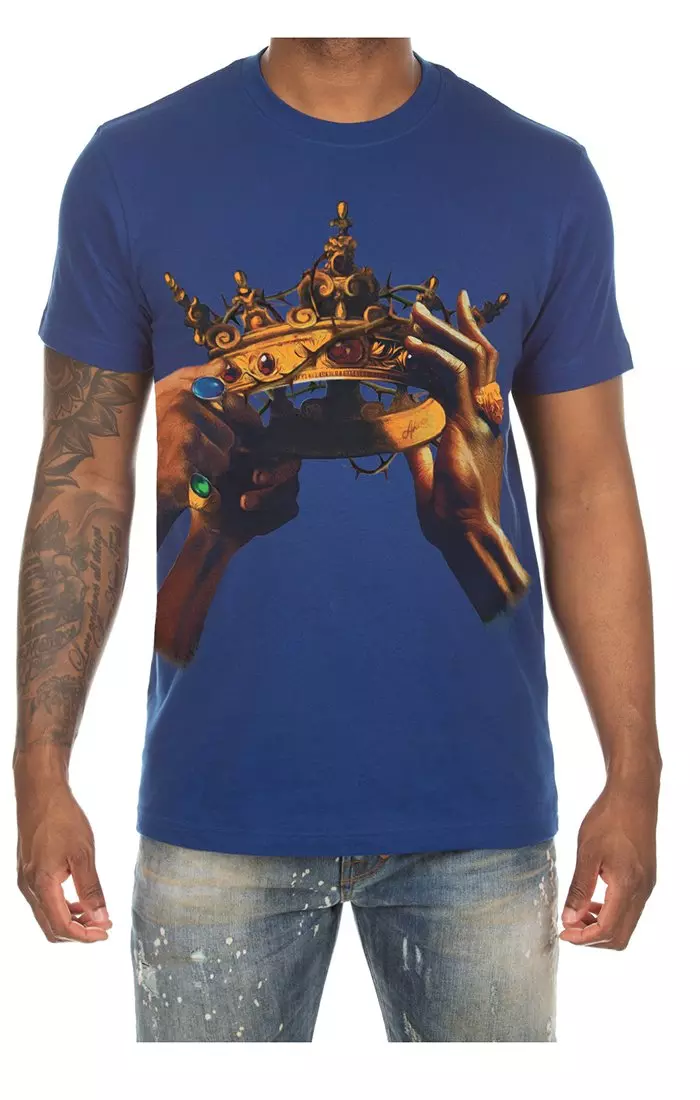AKOO Men's Crown Graphic Tee - BLUE