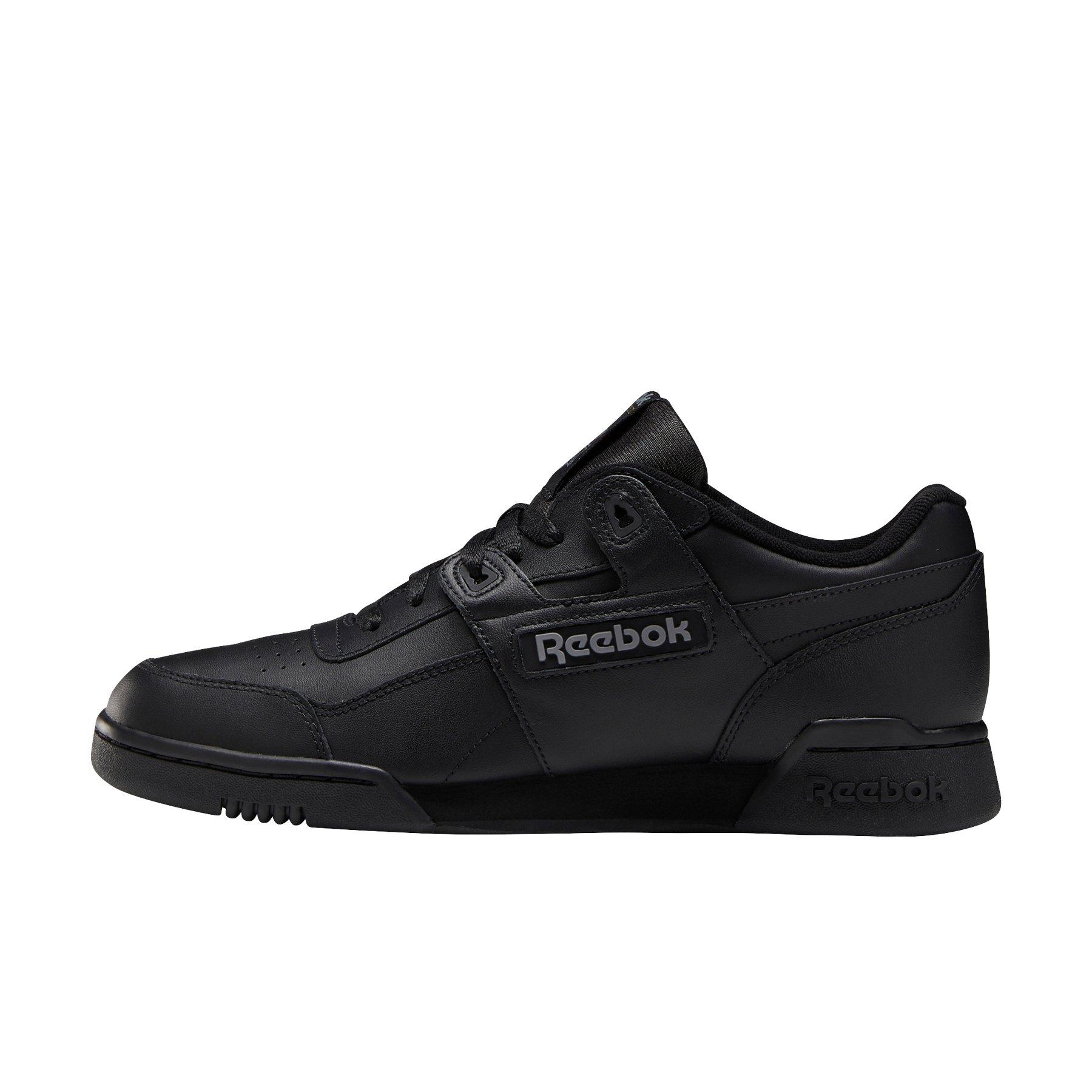 Reebok Classic Workout Plus "Black/Charcoal" Men's Shoe - BLACK/GREY Thumbnail View 2