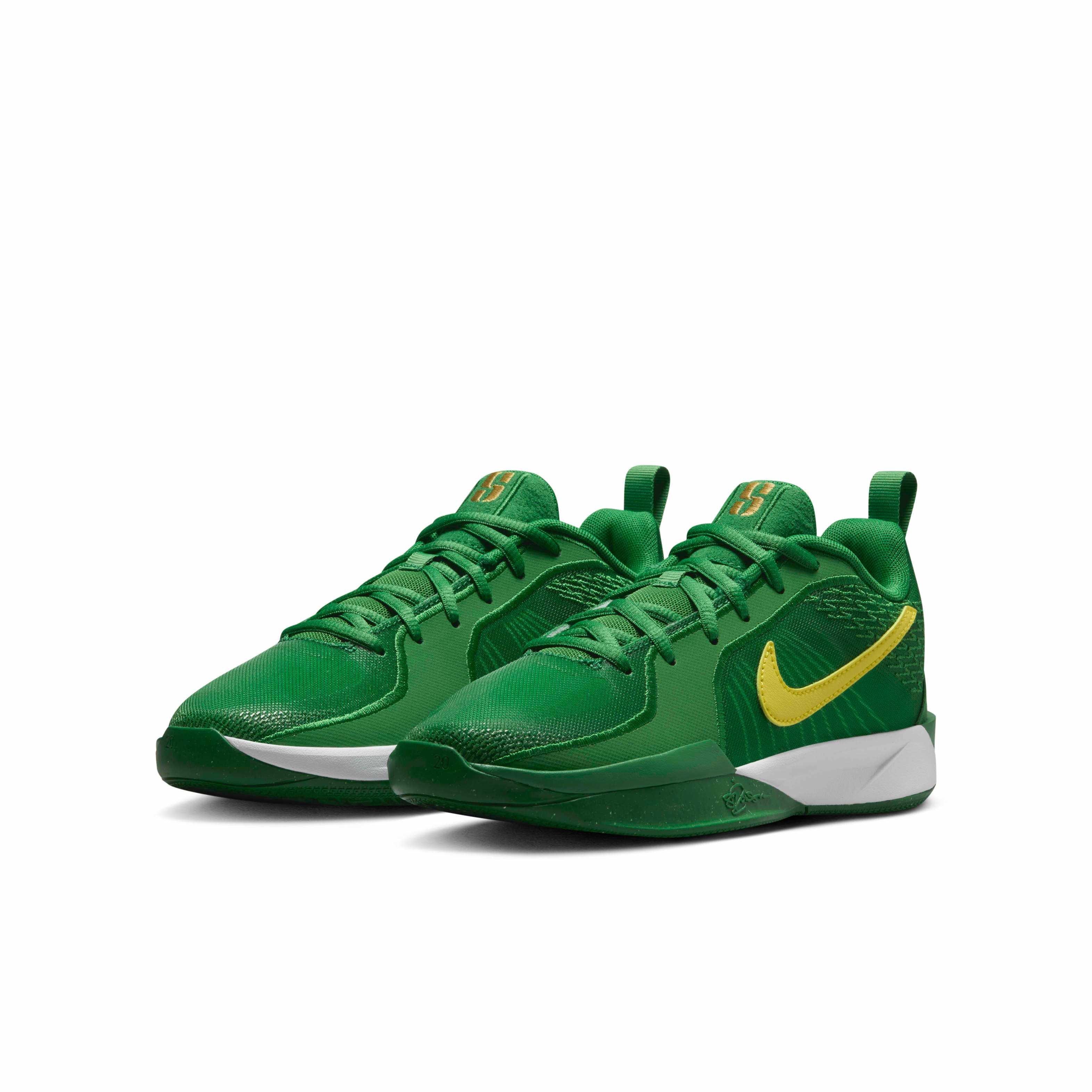 Nike Sabrina 2 Grade School Boys' "Apple Green/White/Yellow Strike" Basketball Shoe