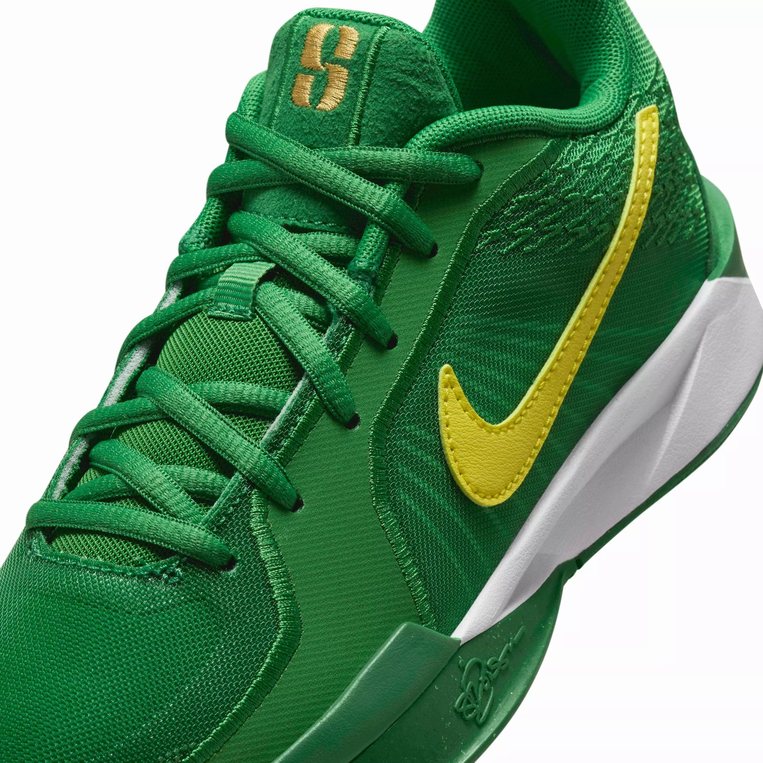 Nike Sabrina 2 "Apple Green/White/Yellow Strike" Grade School Boys' Basketball Shoe - GREEN/WHITE/YELLOW