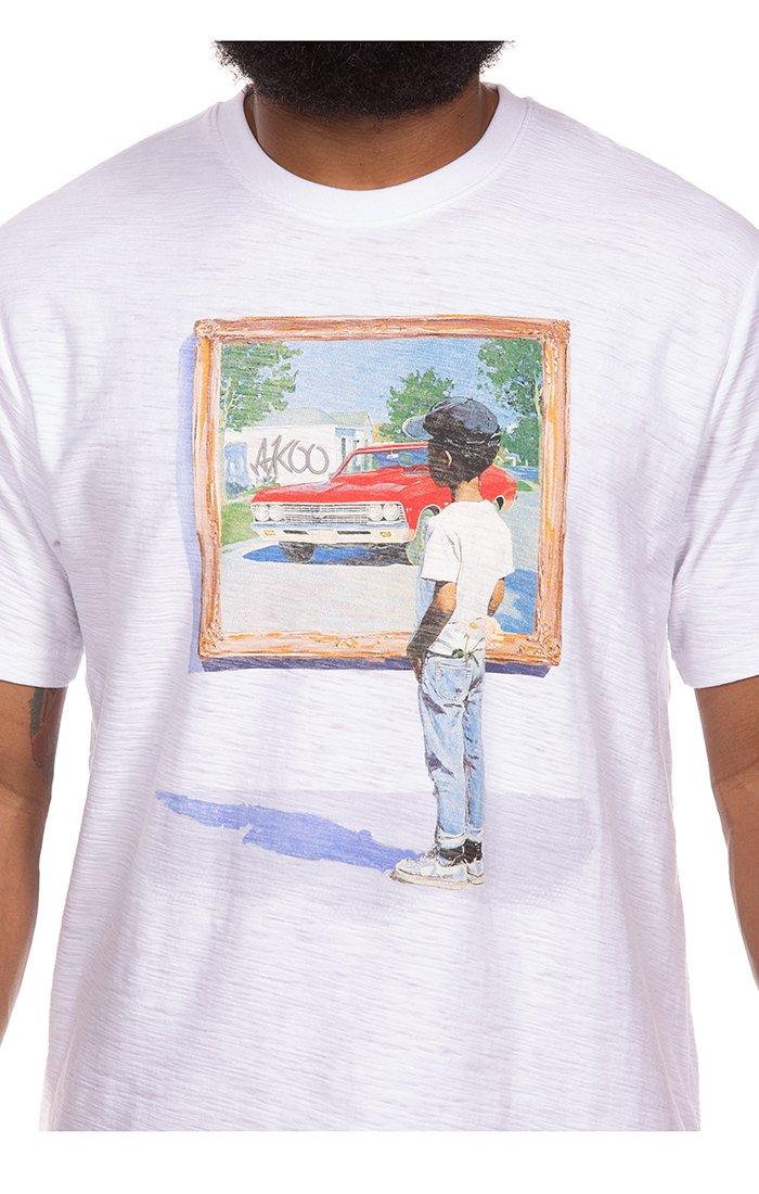 AKOO Men's Gallery Graphic Tee - WHITE Thumbnail View 3
