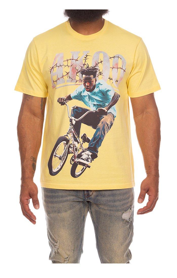 AKOO Men's Curb King Graphic Tee - YELLOW Thumbnail View 1