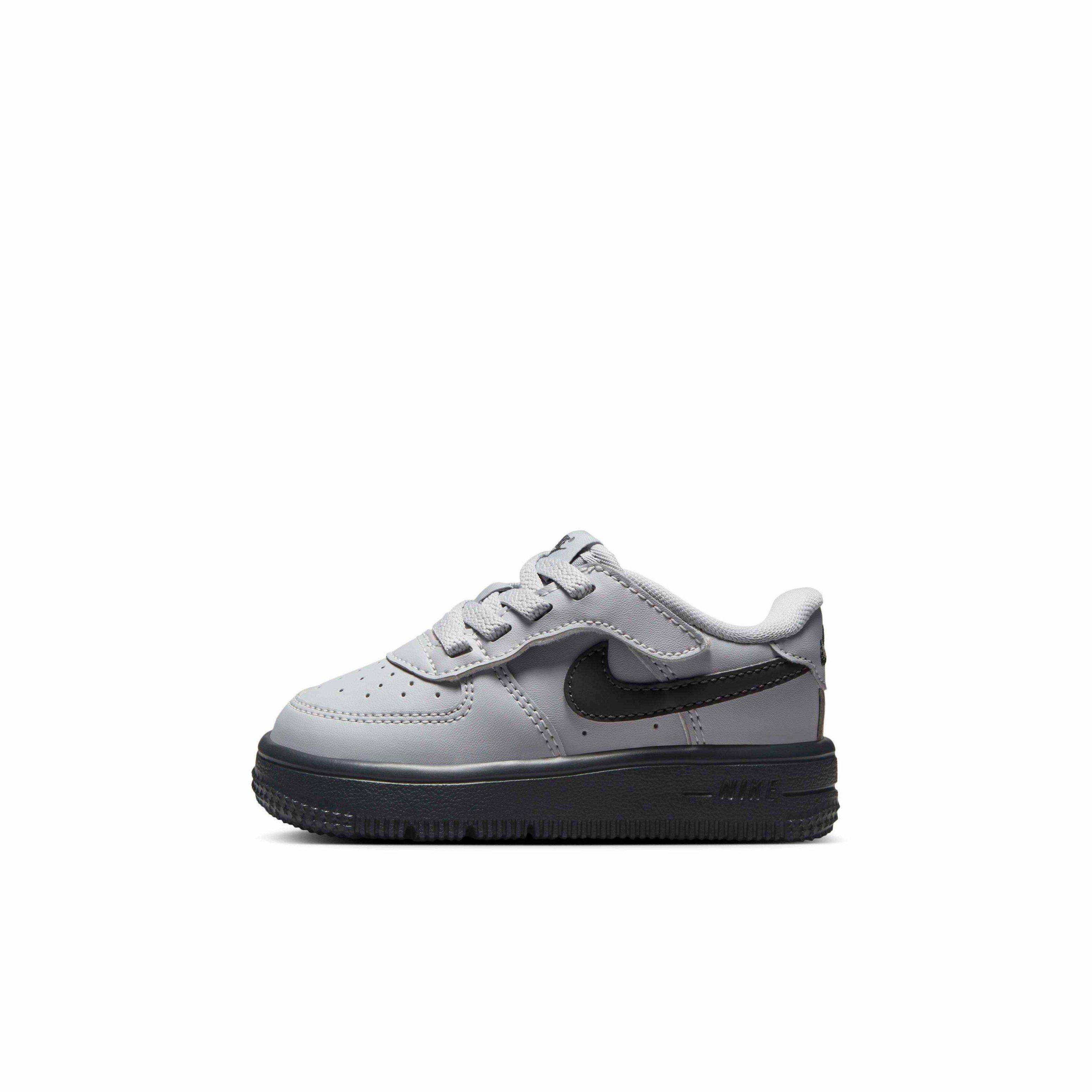 Nike Force 1 Low EasyOn Infant Boys' "Wolf Grey/Dark Smoke Grey" Shoe