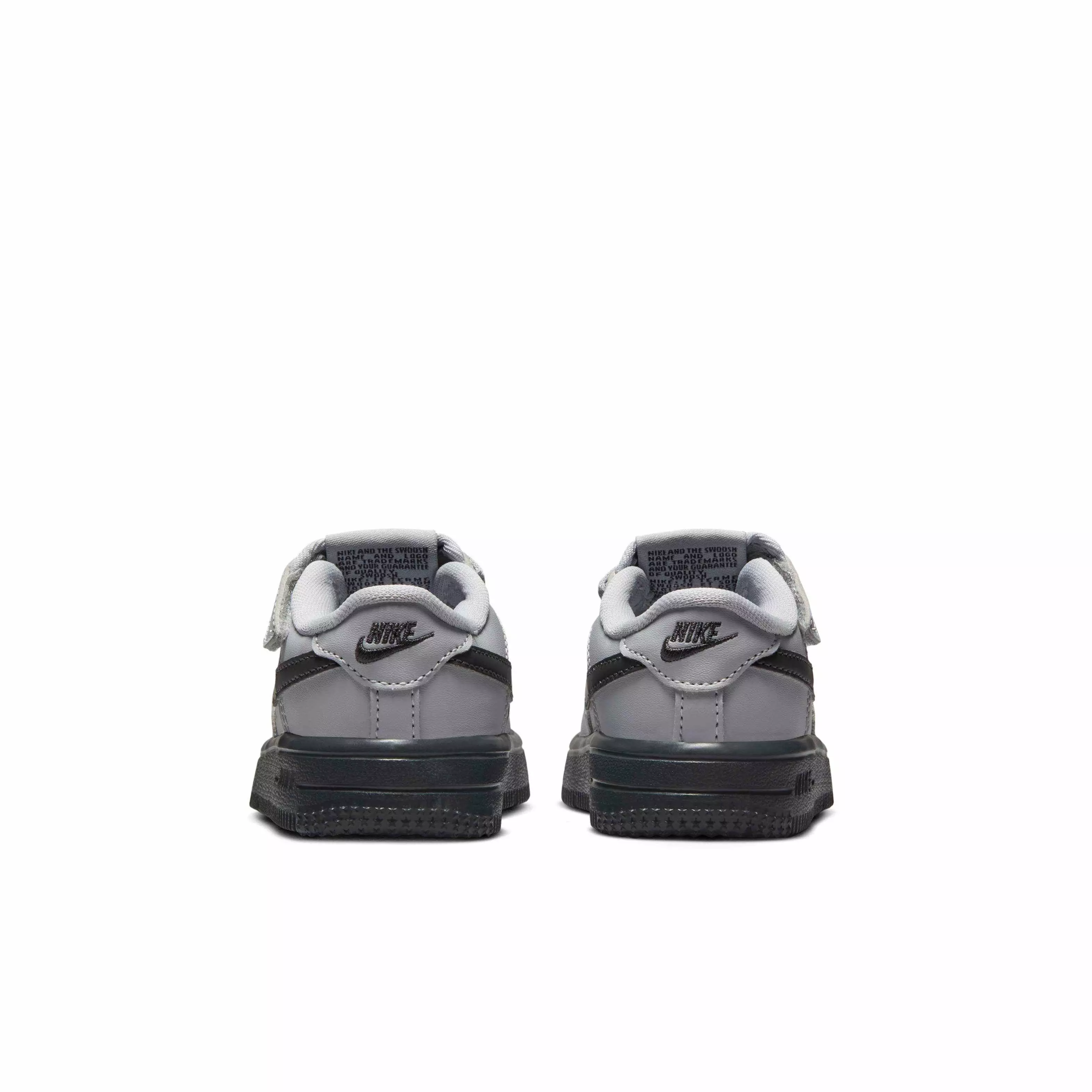 Nike Force 1 Low EasyOn "Wolf Grey/Dark Smoke Grey" Infant Boys' Shoe - GREY/DK GREY