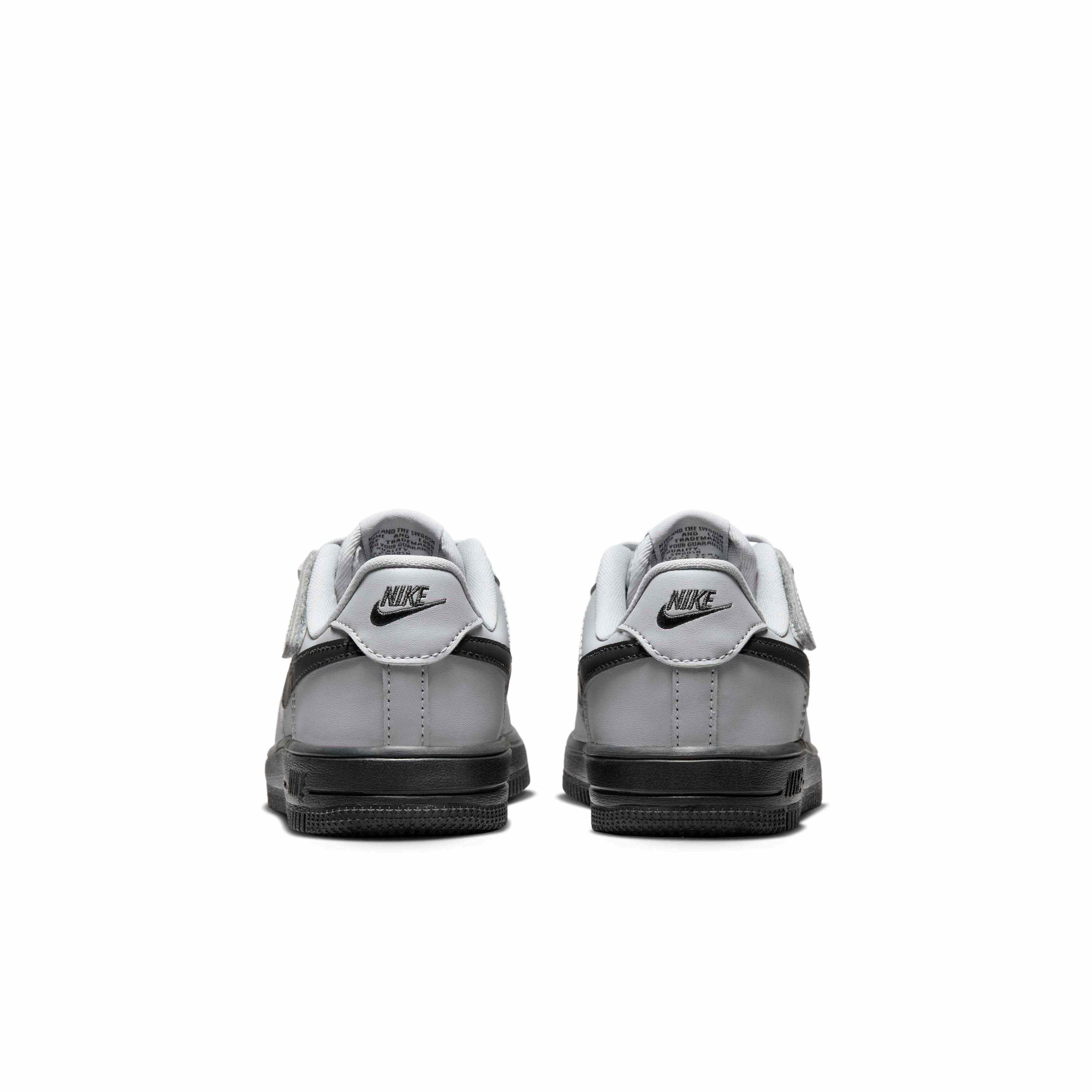 Nike Force 1 Low EasyOn Preschool Boys' "Wolf Grey/Dark Smoke Grey" Shoe
