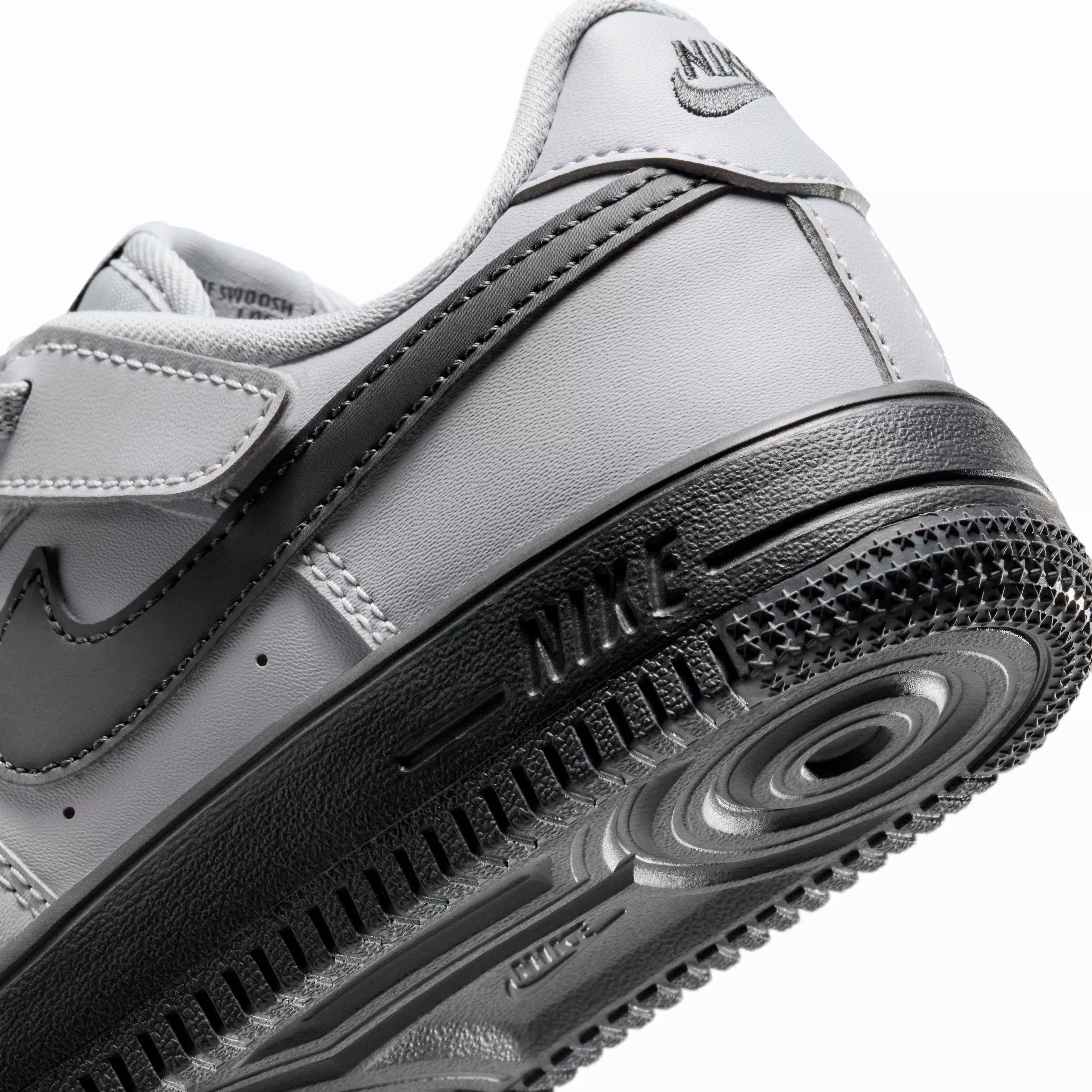 Nike Force 1 Low EasyOn "Wolf Grey/Dark Smoke Grey" Preschool Boys' Shoe - GREY/DK GREY