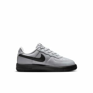 Nike Force 1 Low EasyOn "Wolf Grey/Dark Smoke Grey" Preschool Boys' Shoe
