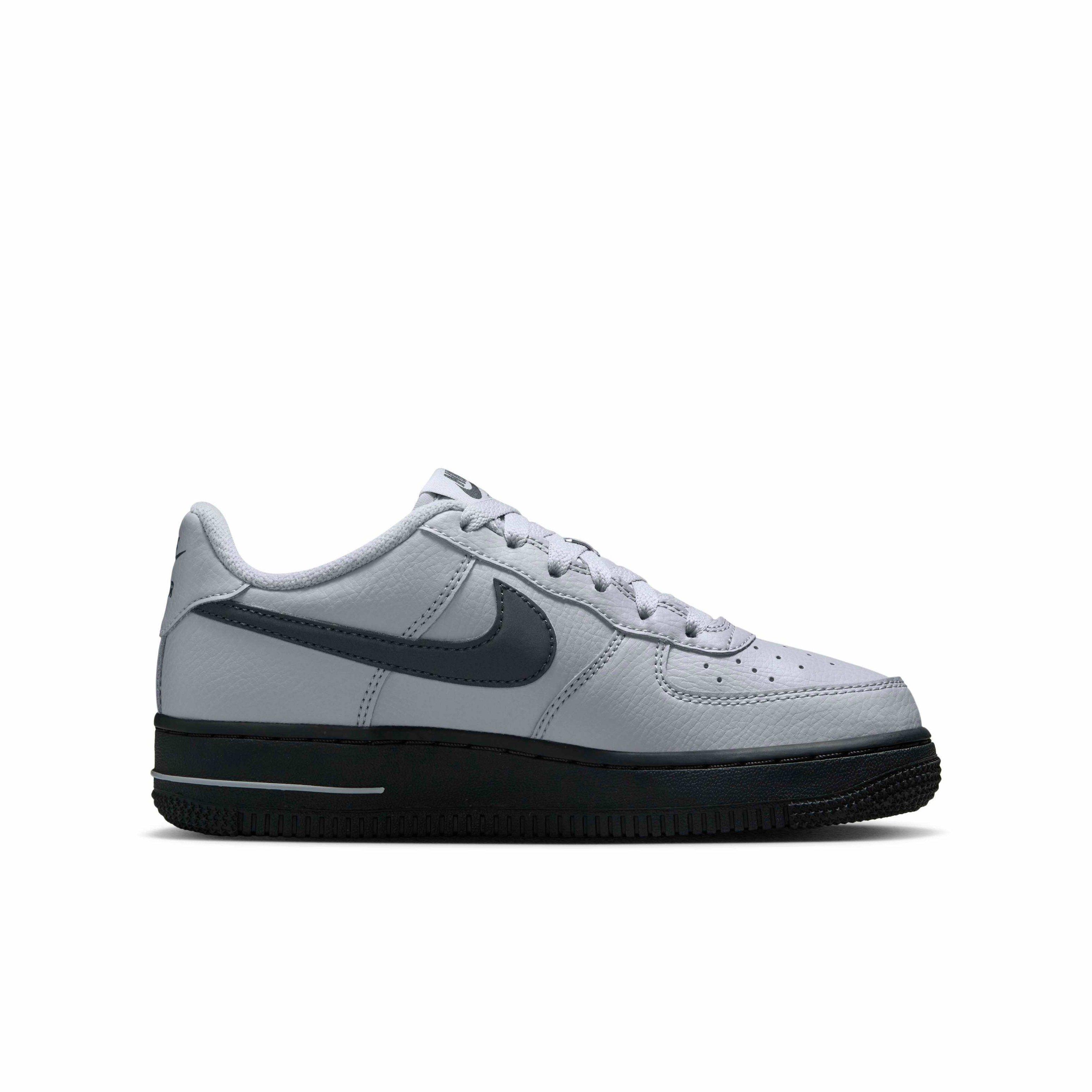 Nike Air Force 1 "Wolf Grey/Dark Smoke Grey" Grade School Boys' Shoe - GREY/DK GREY Thumbnail View 1