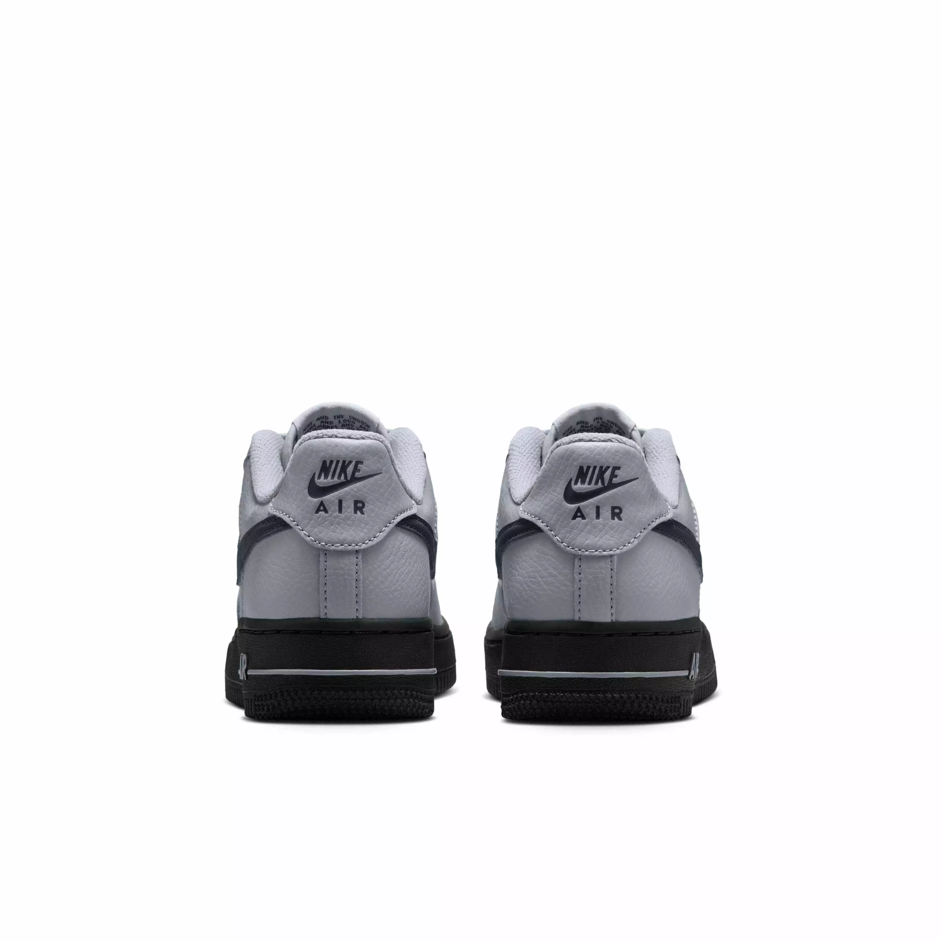 Nike Air Force 1 "Wolf Grey/Dark Smoke Grey" Grade School Boys' Shoe - GREY/DK GREY