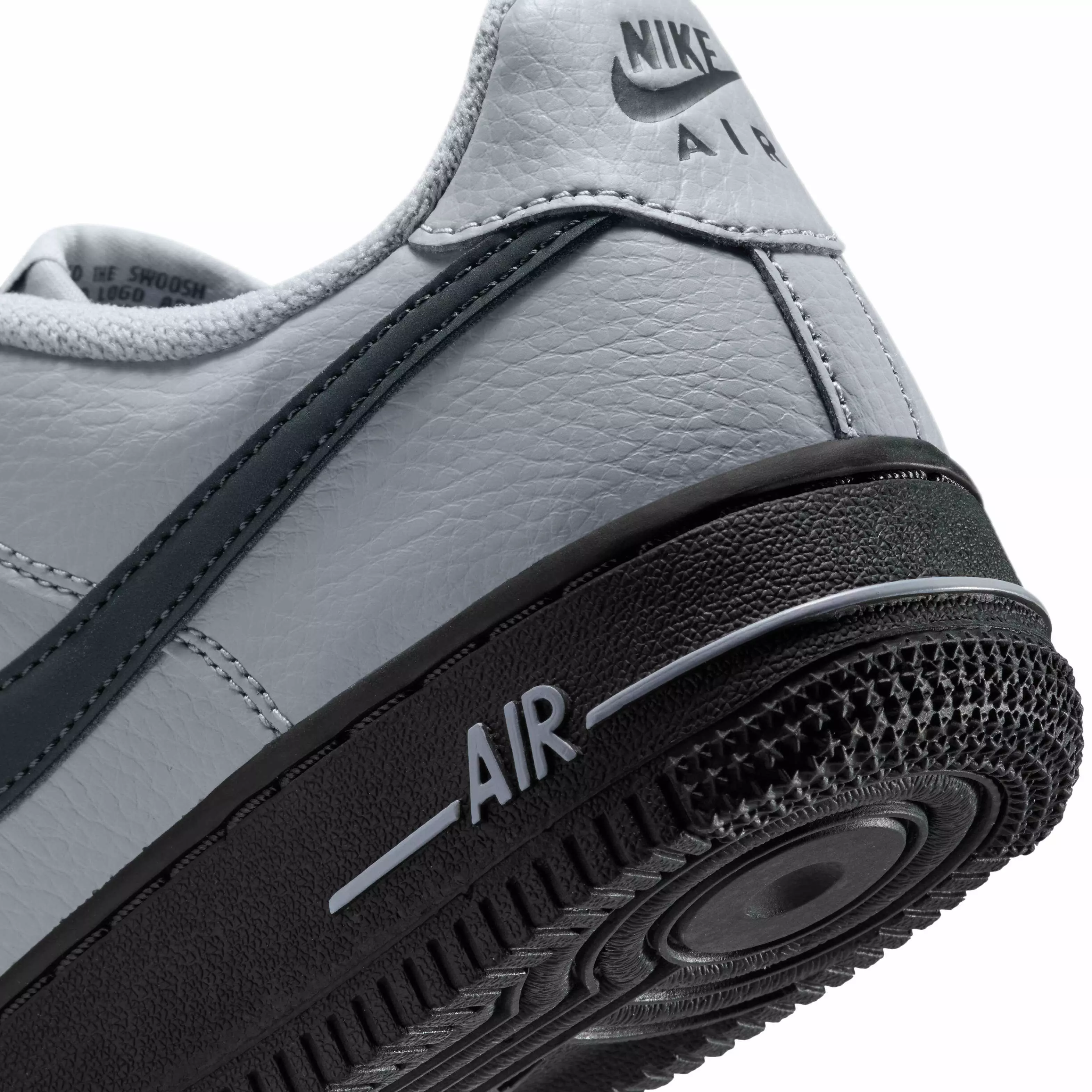 Nike Air Force 1 "Wolf Grey/Dark Smoke Grey" Grade School Boys' Shoe - GREY/DK GREY