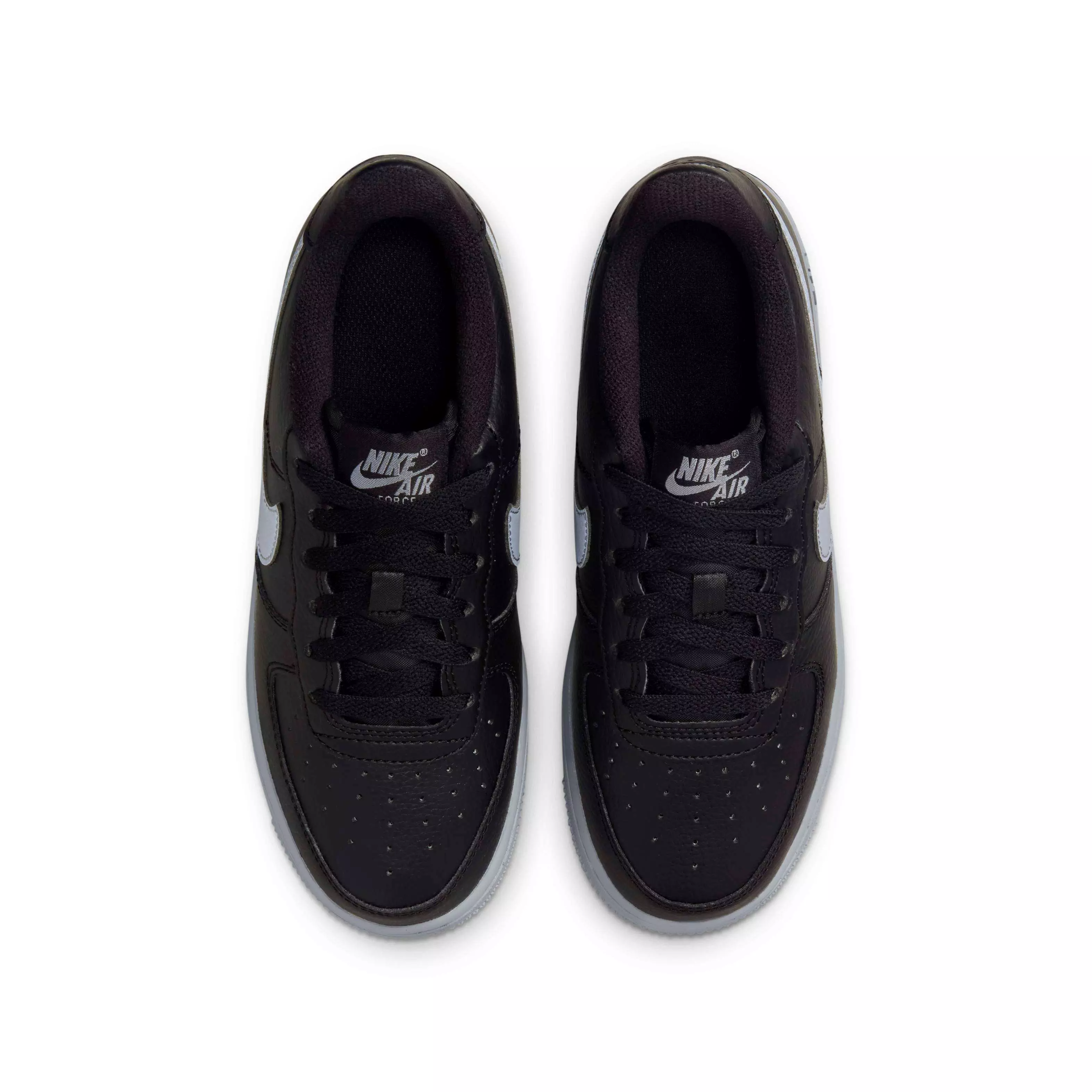 Nike Air Force 1 "Black/Wolf Grey" Grade School Boys' Shoe - BLACK/GREY