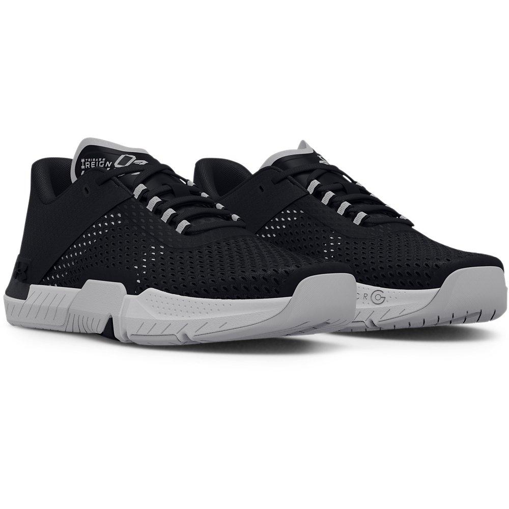 Under Armour TriBase Reign 4 "Black/Halo Grey" Women's Training Shoe - BLACK/GREY Thumbnail View 3