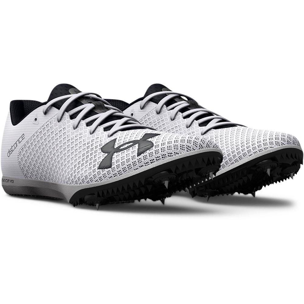 Under Armour Kick Distance 4 "White/Black" Unisex Track Spike - WHITE/BLACK Thumbnail View 3