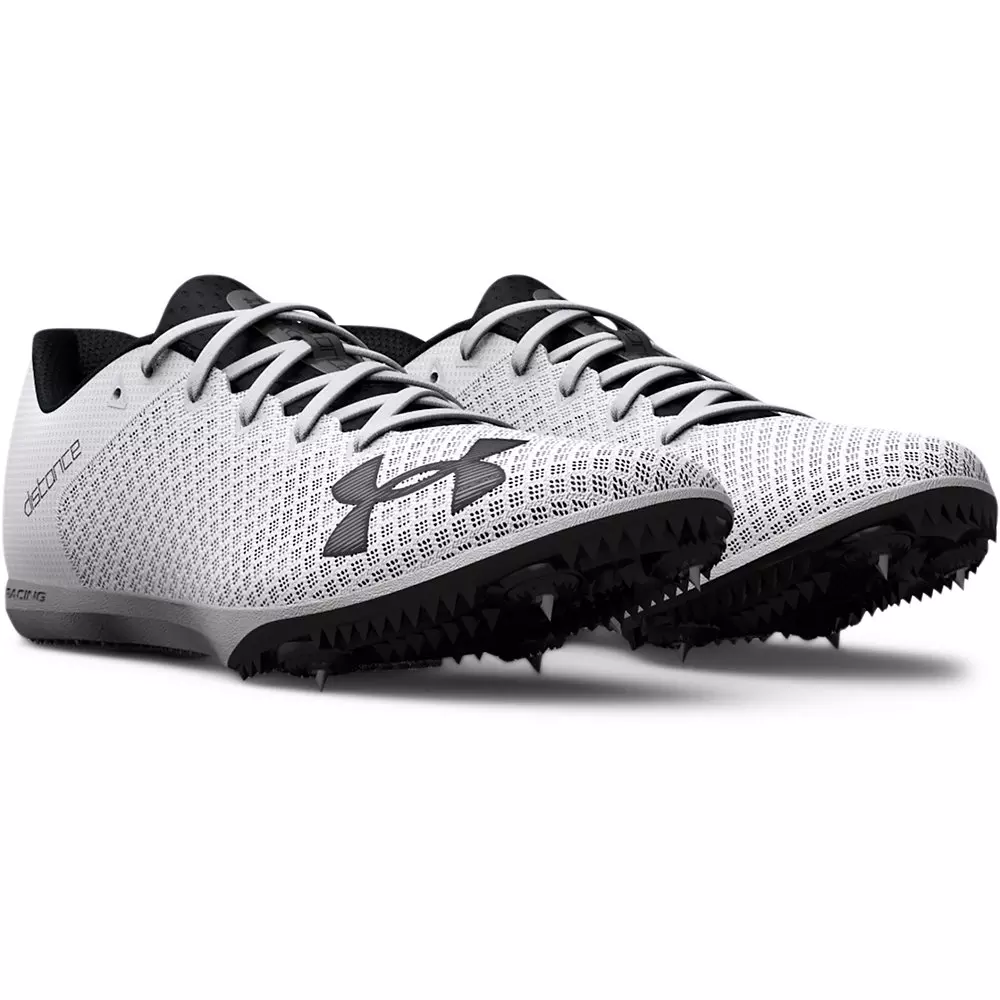 Under Armour Kick Distance 4 "White/Black" Unisex Track Spike - WHITE/BLACK