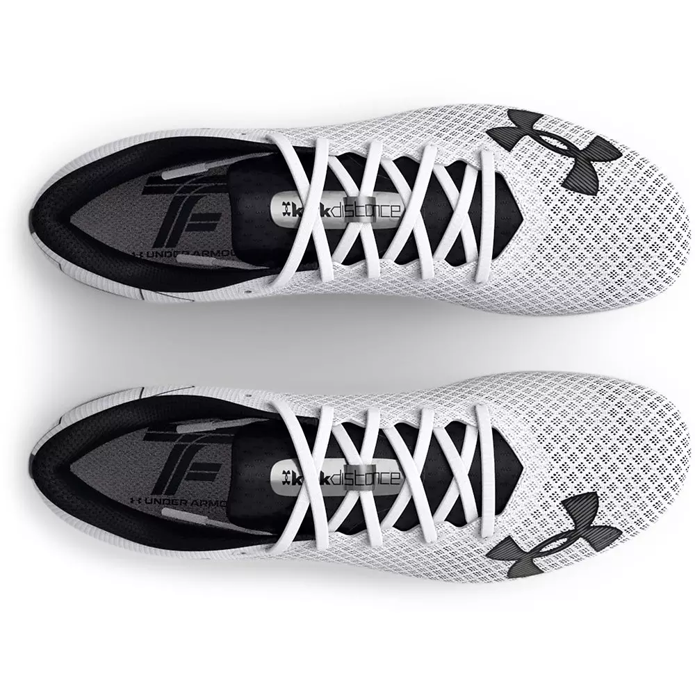 Under Armour Kick Distance 4 "White/Black" Unisex Track Spike - WHITE/BLACK