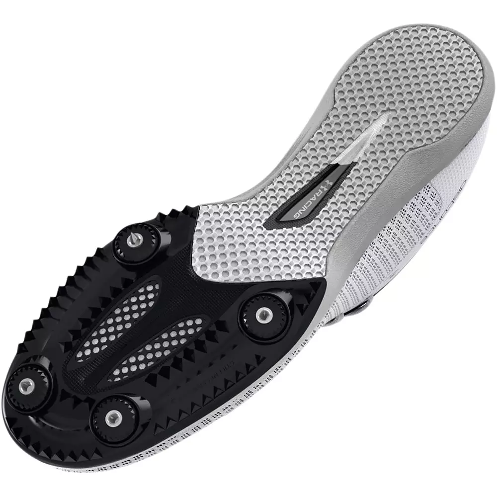 Under Armour Kick Distance 4 "White/Black" Unisex Track Spike - WHITE/BLACK