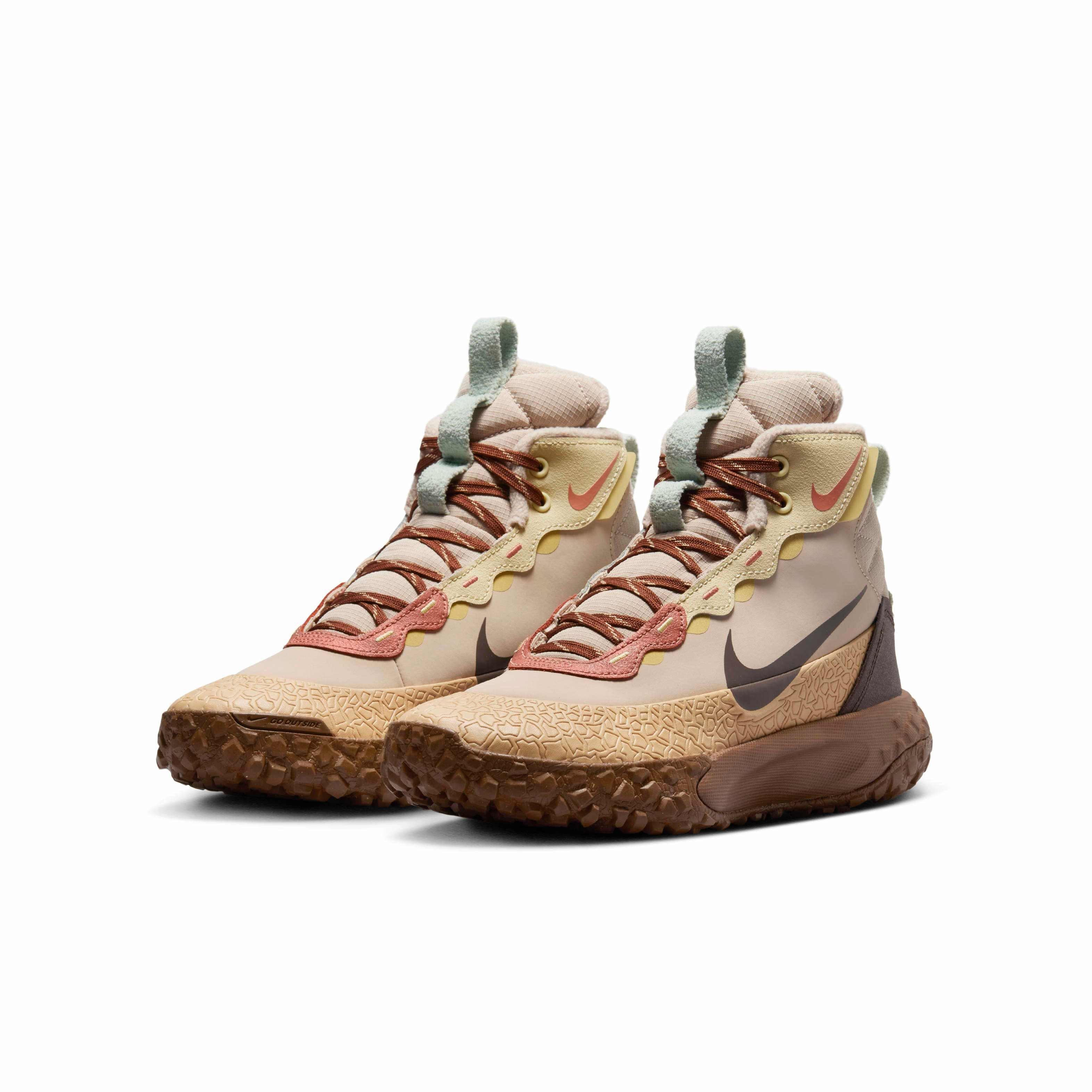 Nike Terrascout Grade School Boys' "Sanddrift/Light British Tan/Seafoam/Baroque Brown" Boot