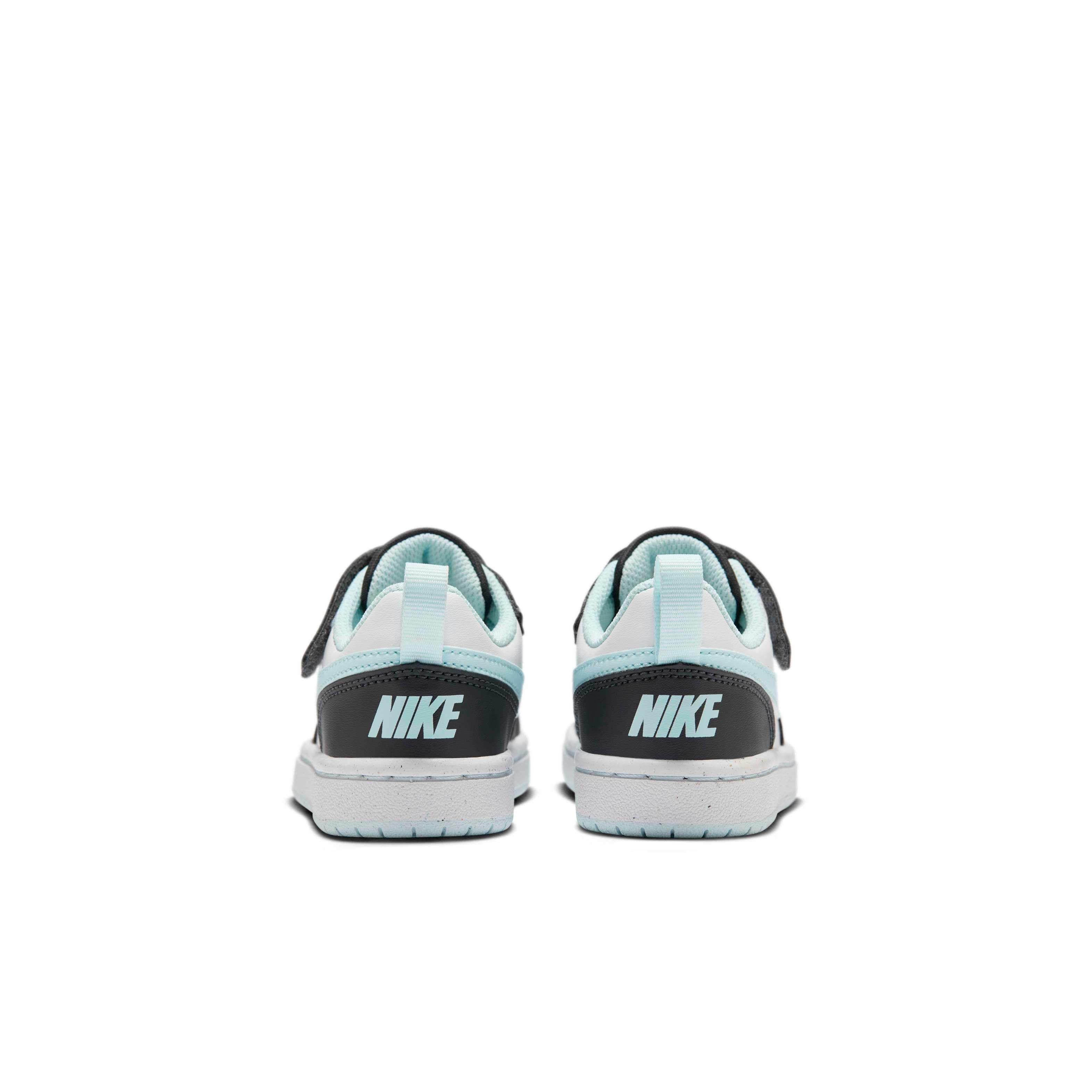 Nike Court Borough Low Recraft "Anthracite/White/Glacier Blue" Preschool Boys' Shoe - ANTHRACITE/WHITE/BLUE Thumbnail View 5
