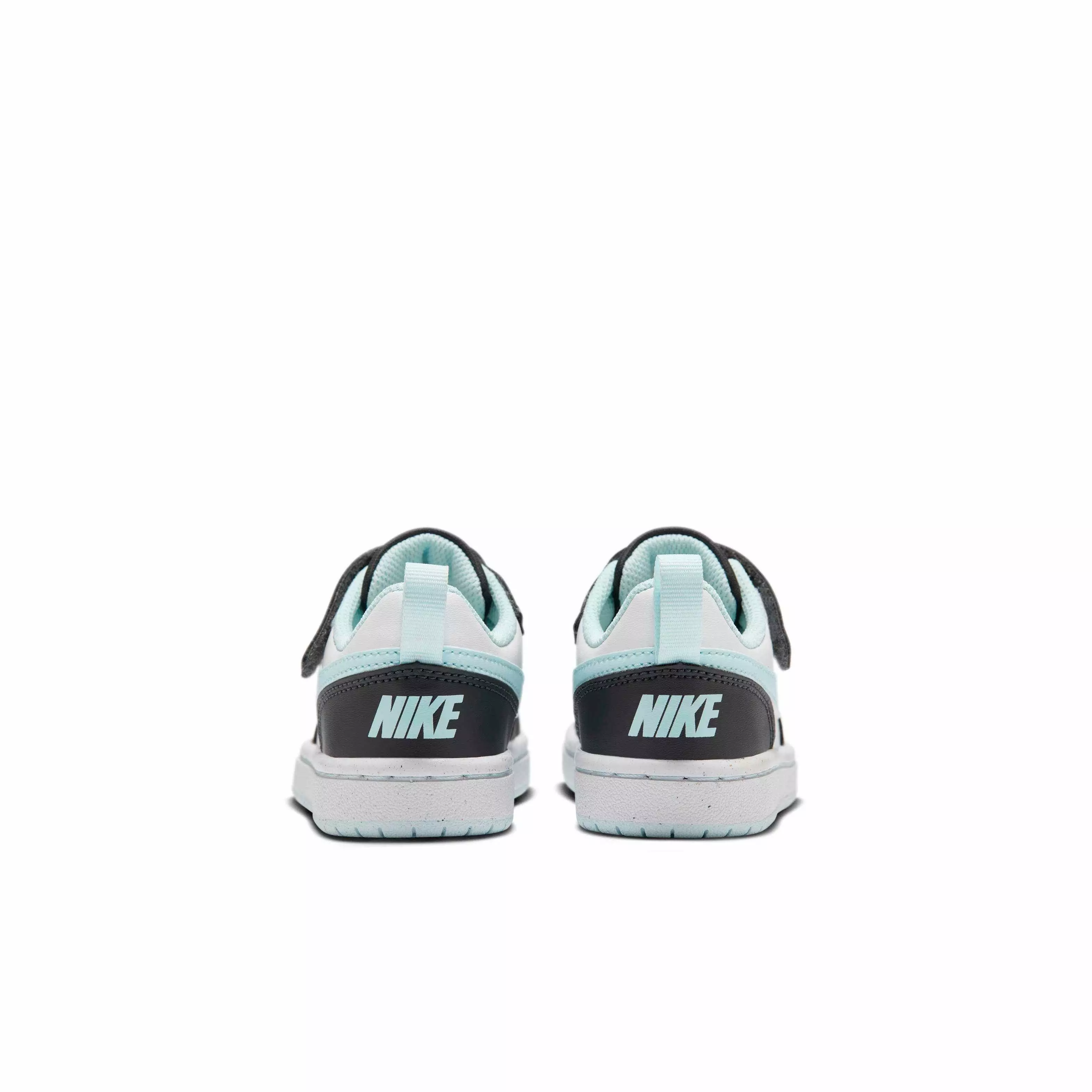 Nike Court Borough Low Recraft "Anthracite/White/Glacier Blue" Preschool Boys' Shoe - ANTHRACITE/WHITE/BLUE