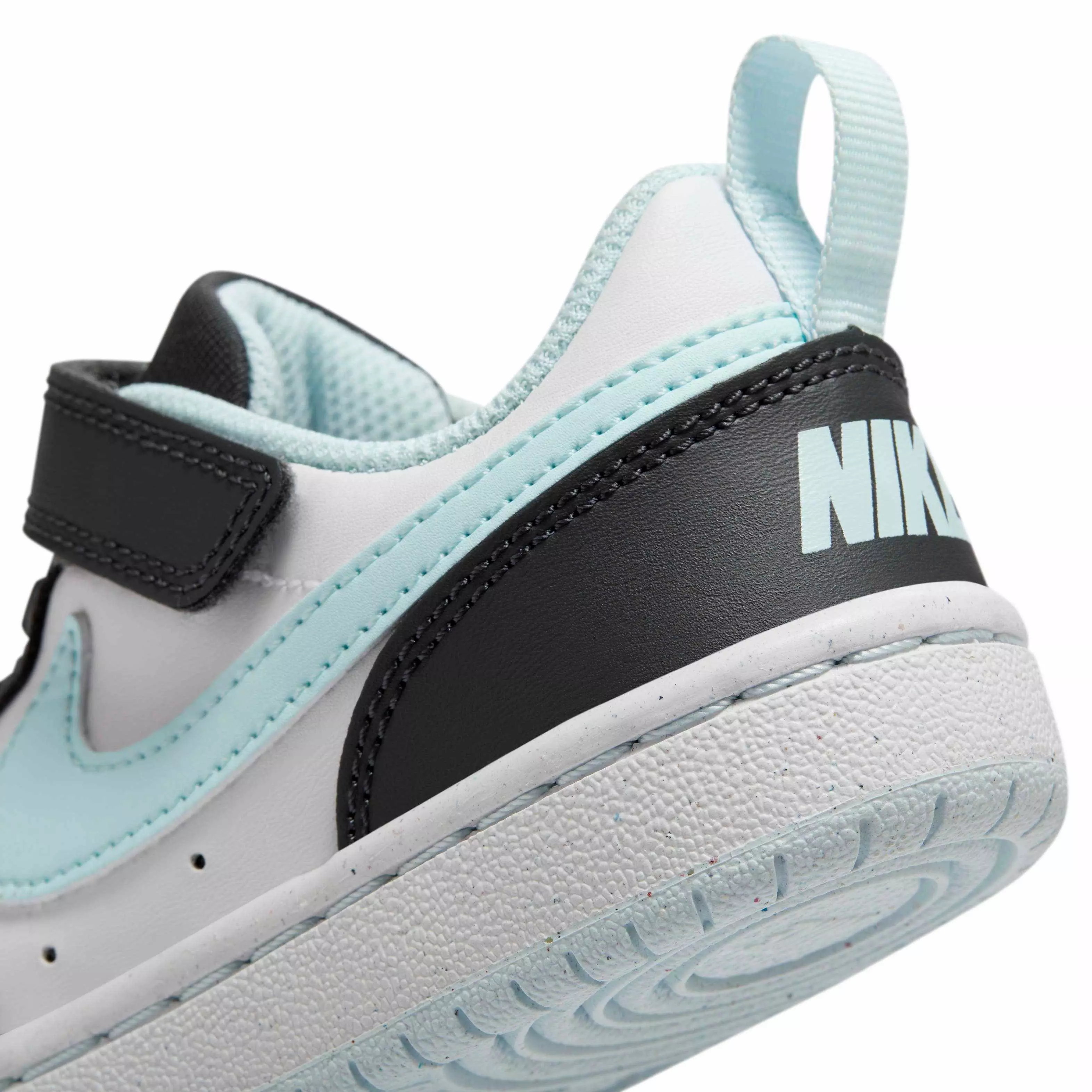 Nike Court Borough Low Recraft "Anthracite/White/Glacier Blue" Preschool Boys' Shoe - ANTHRACITE/WHITE/BLUE