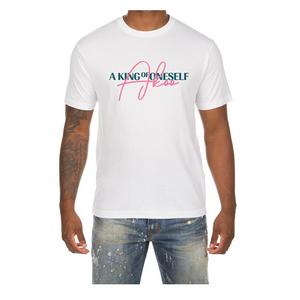 AKOO Men's Couture Short Sleeve Graphic Tee - White