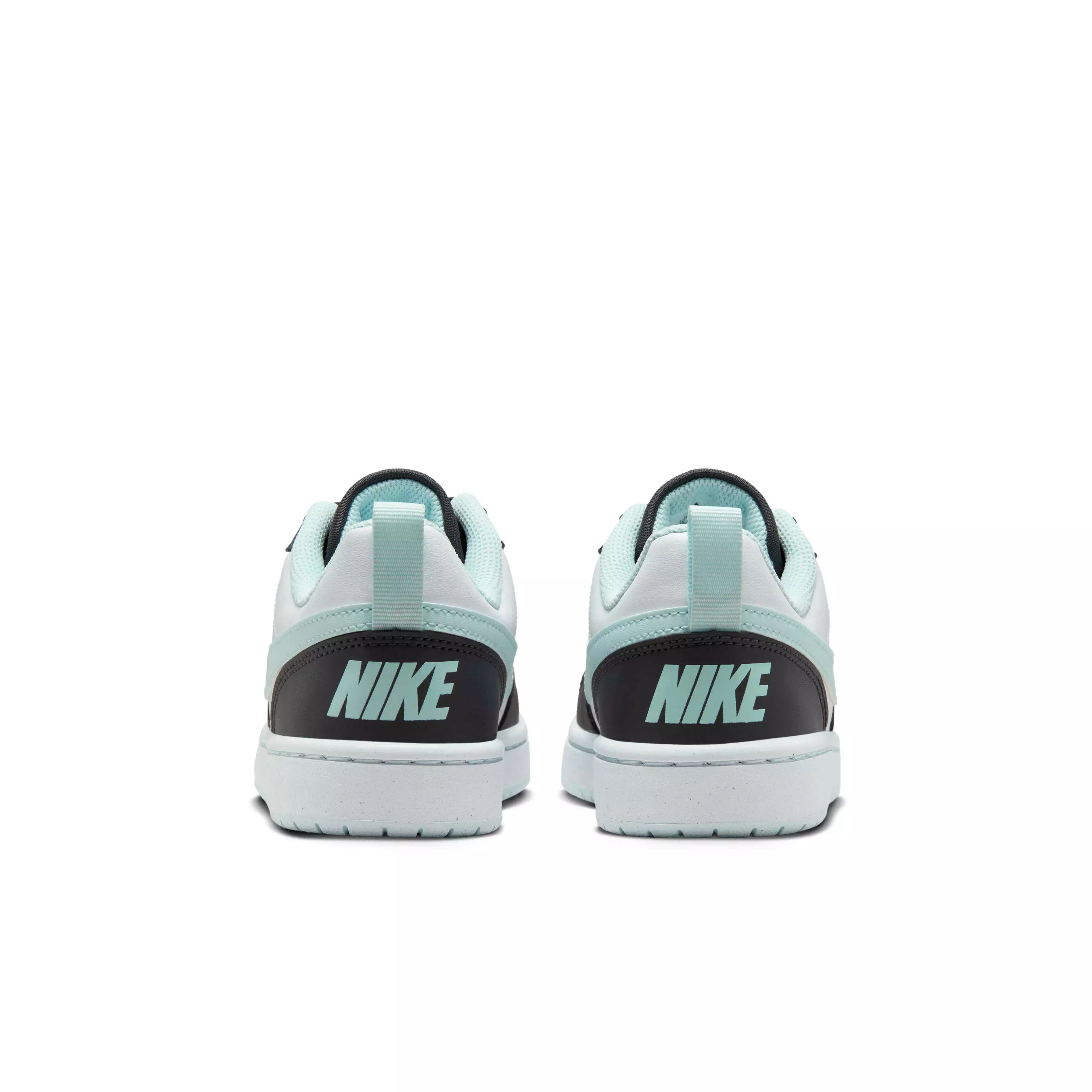 Nike Court Borough Low Recraft "Anthracite/White/Glacier Blue" Grade School Boys' Shoe - ANTHRACITE/WHITE/BLUE