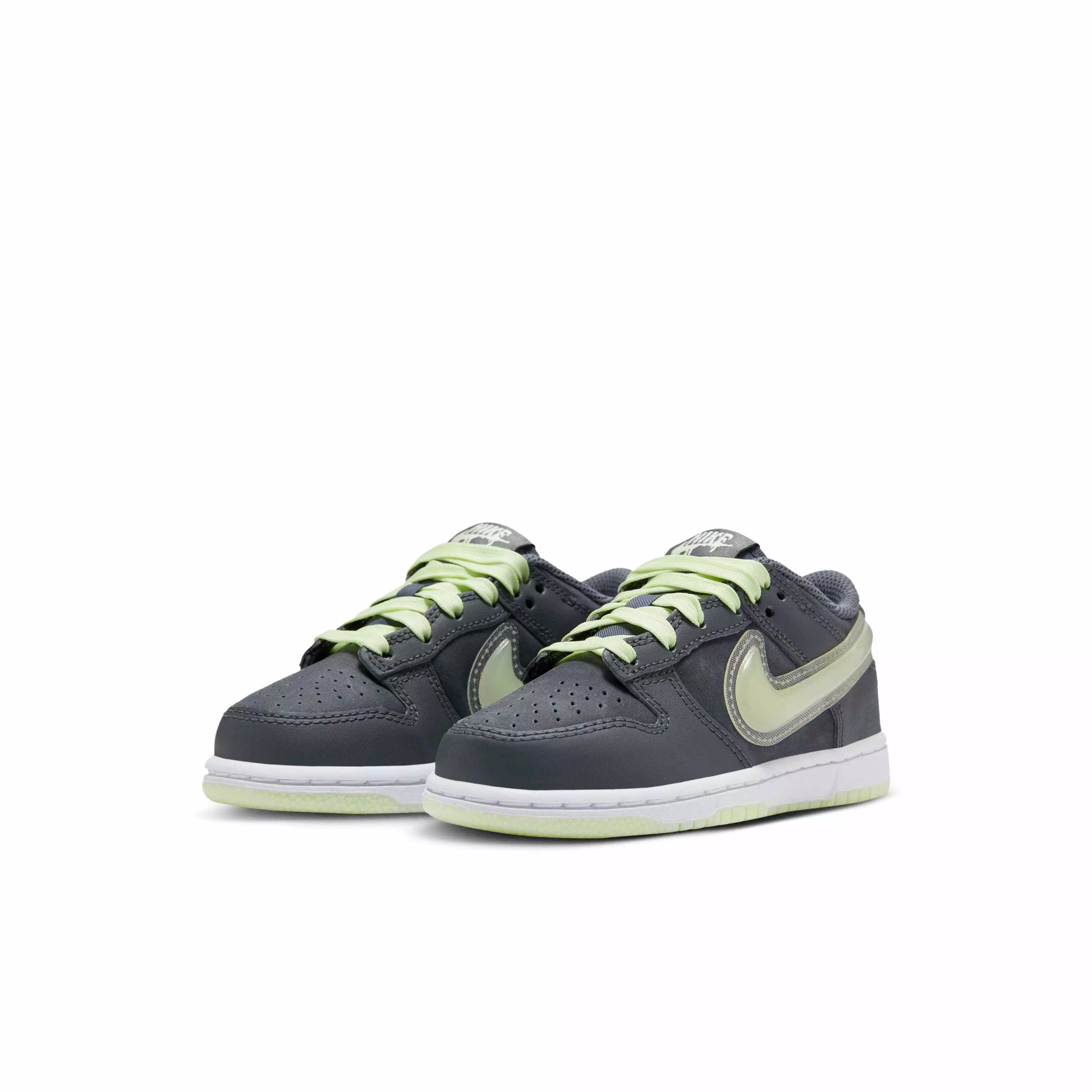 Nike Dunk Low "Iron Grey/Lime Ice/White/Cool Grey" Preschool Boys' Shoe - GREY/LIME/WHITE/GREY