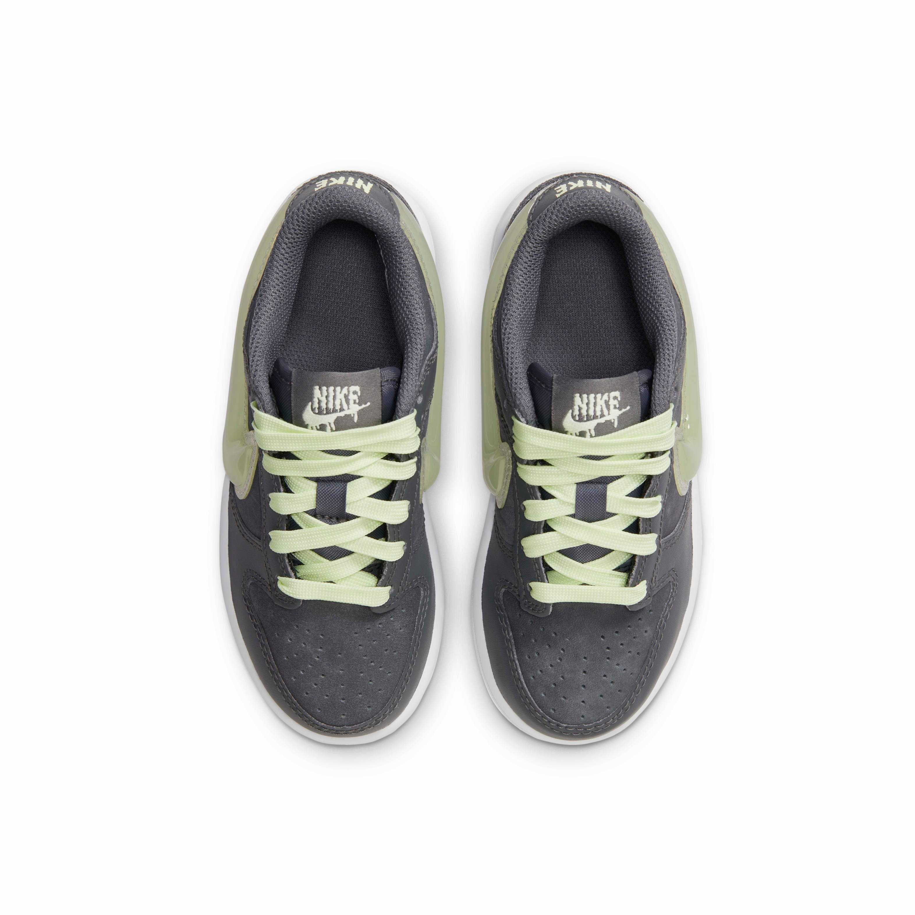 Nike Dunk Low "Iron Grey/Lime Ice/White/Cool Grey" Preschool Boys' Shoe - GREY/LIME/WHITE/GREY Thumbnail View 4
