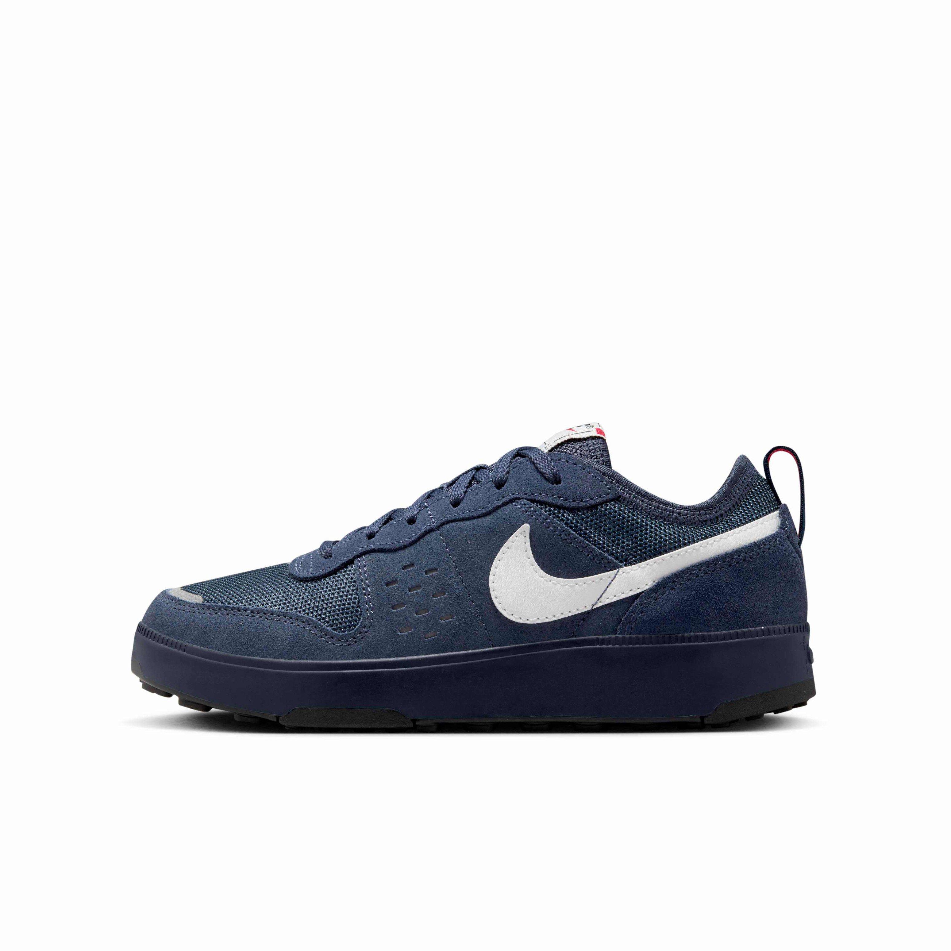 Nike C1TY Grade School Boys' "Obsidian/Thunder Blue/Fire Red/Summit White" Shoe