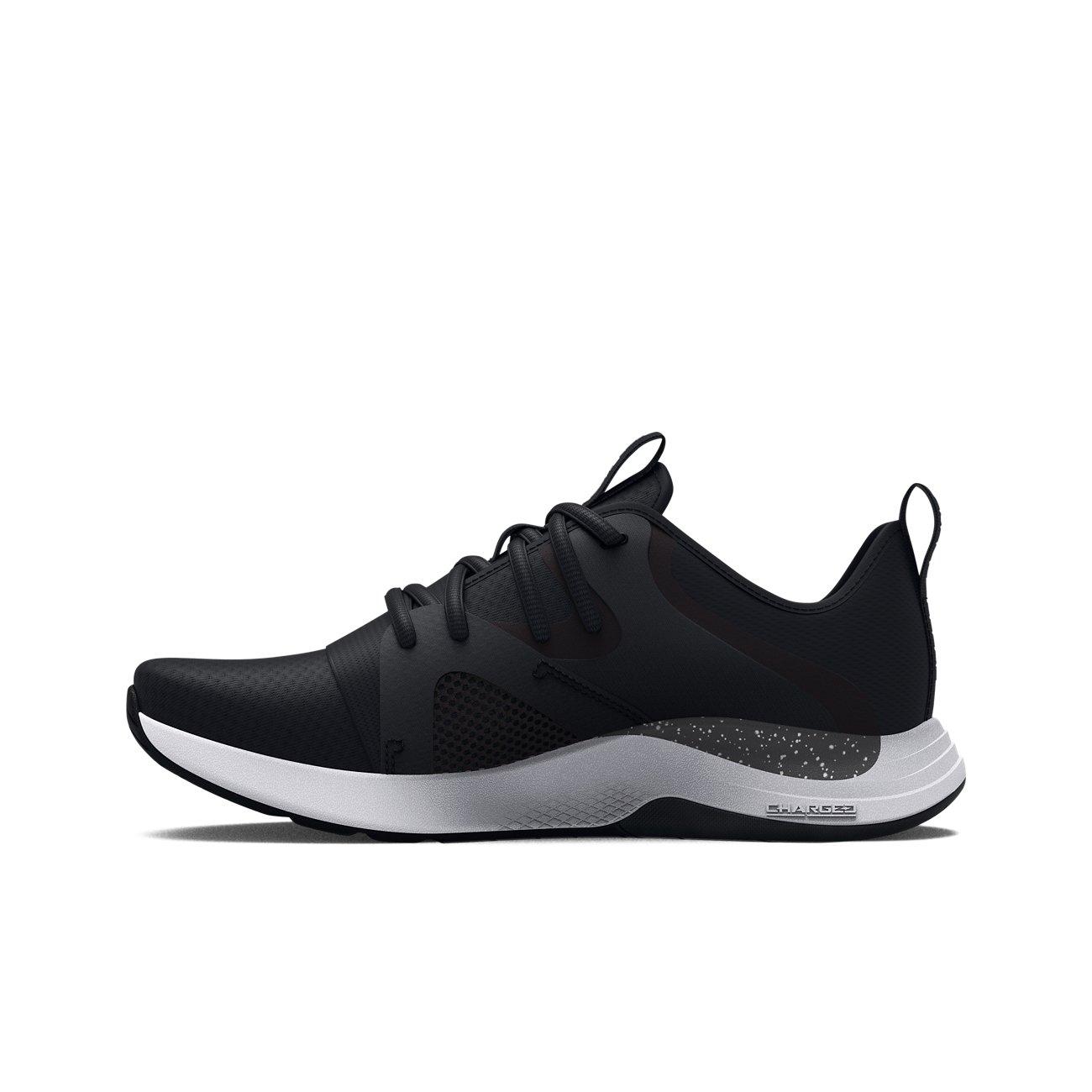 Under Armour Charged Breathe Lace TR "Black/Jet Grey" Women's Training Shoe - BLACK/GREY Thumbnail View 2