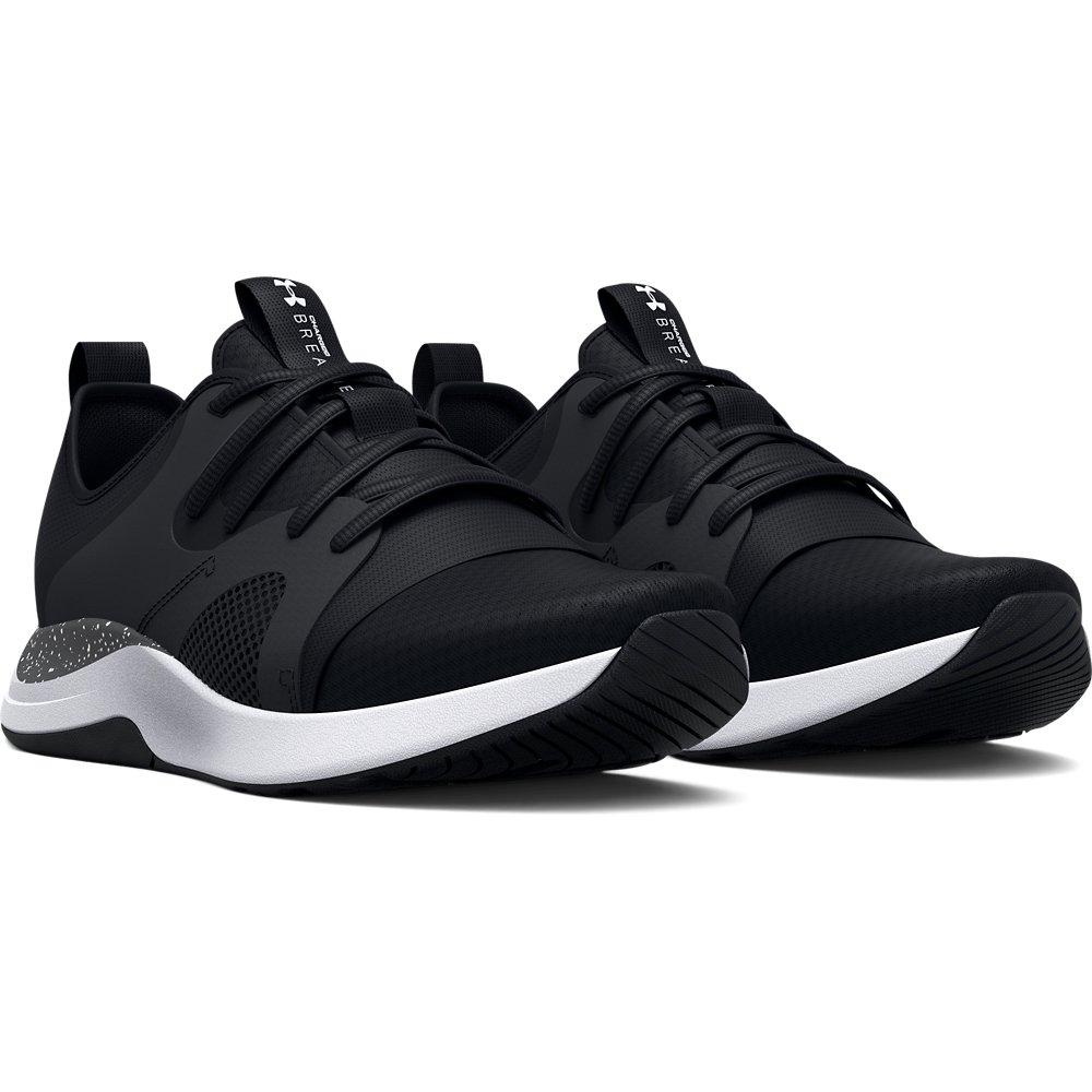 Under Armour Charged Breathe Lace TR "Black/Jet Grey" Women's Training Shoe - BLACK/GREY Thumbnail View 3