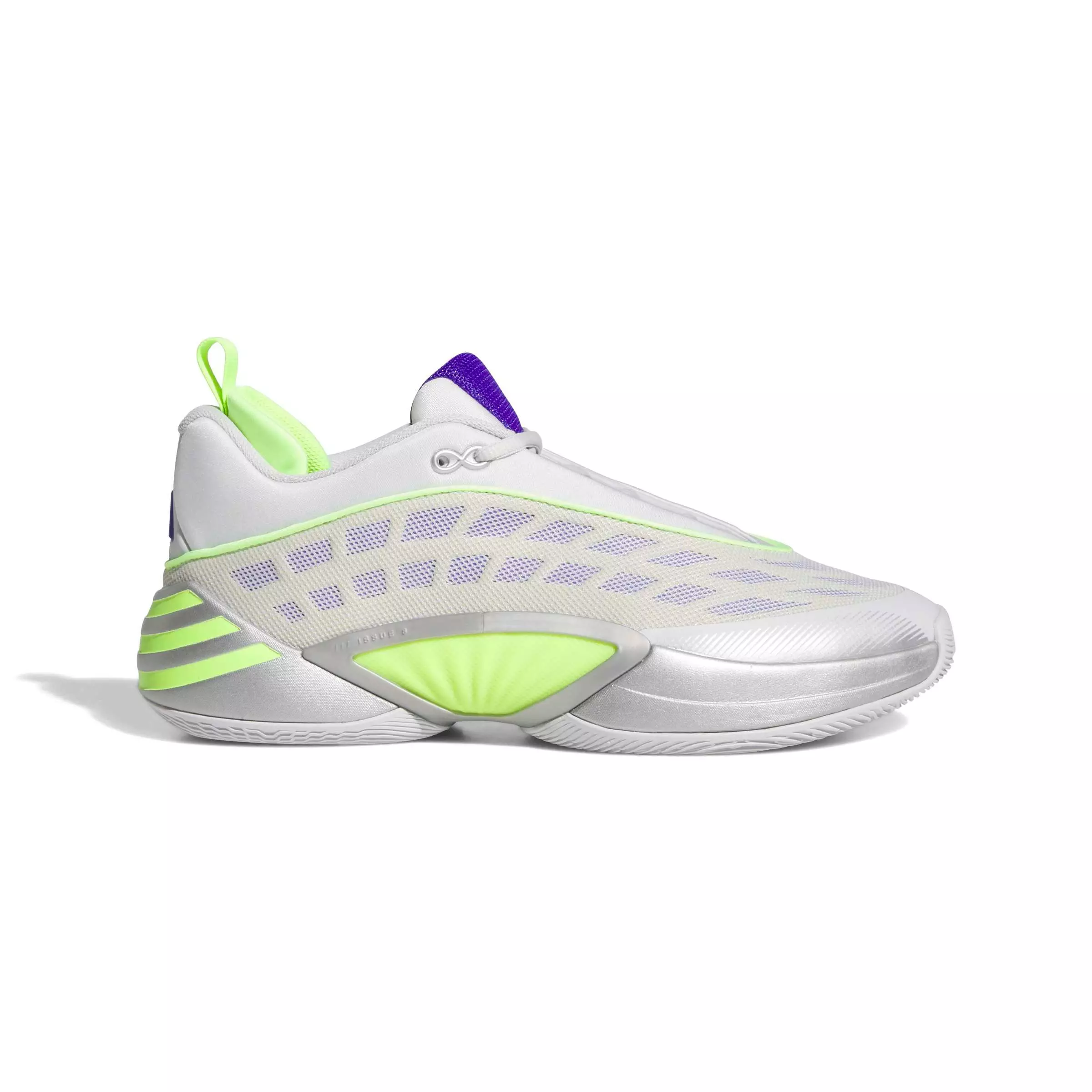 adidas DON Issue 8 "Silver Metallic/Lucid Lemon/Dash Grey" Men's Basketball Shoe - SILVER/LEMON/GREY