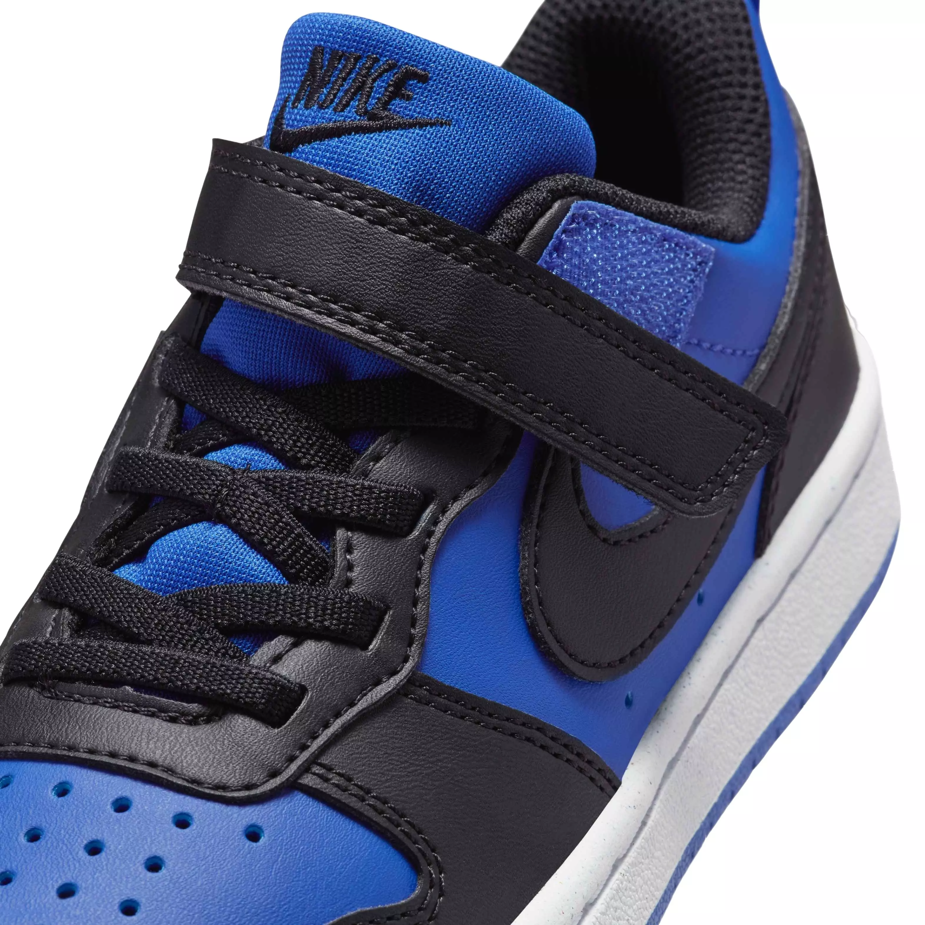 Nike Court Borough Low Recraft "Game Royal/Black/White" Preschool Boys' Shoe - ROYAL/BLACK/WHITE