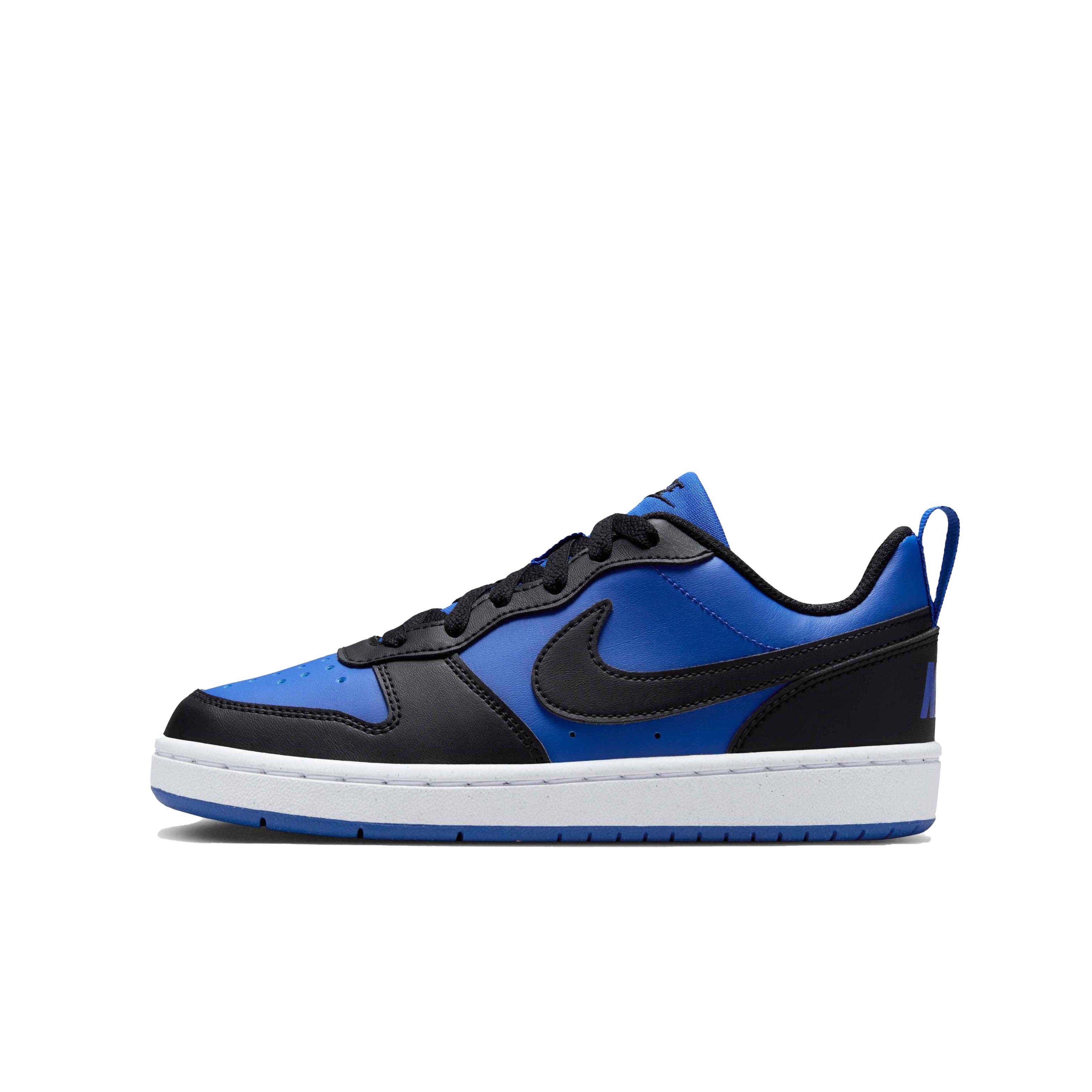 Nike Court Borough Low Recraft Grade School Boys' "Game Royal/Black/White" Shoe