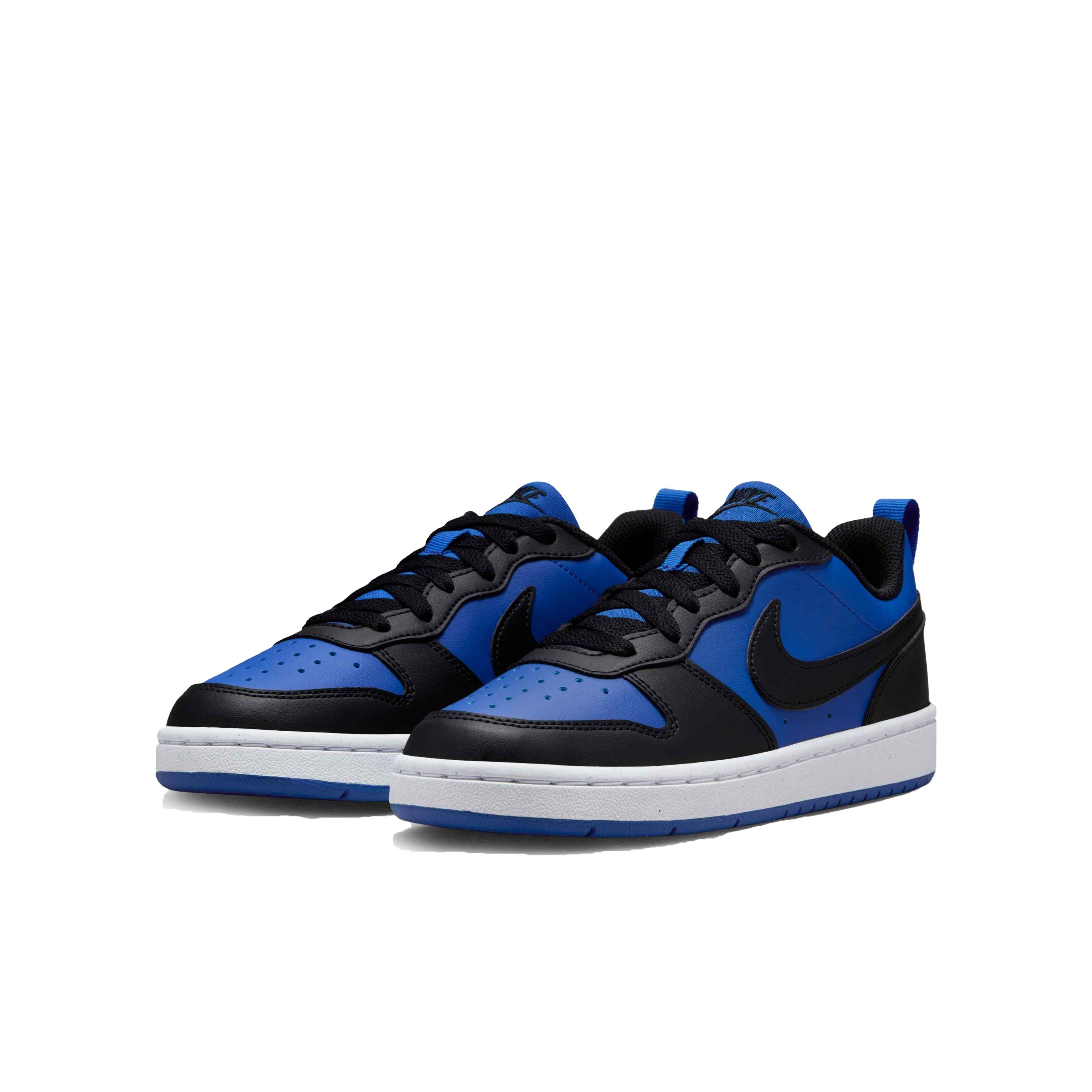 Nike Court Borough Low Recraft Grade School Boys' "Game Royal/Black/White" Shoe