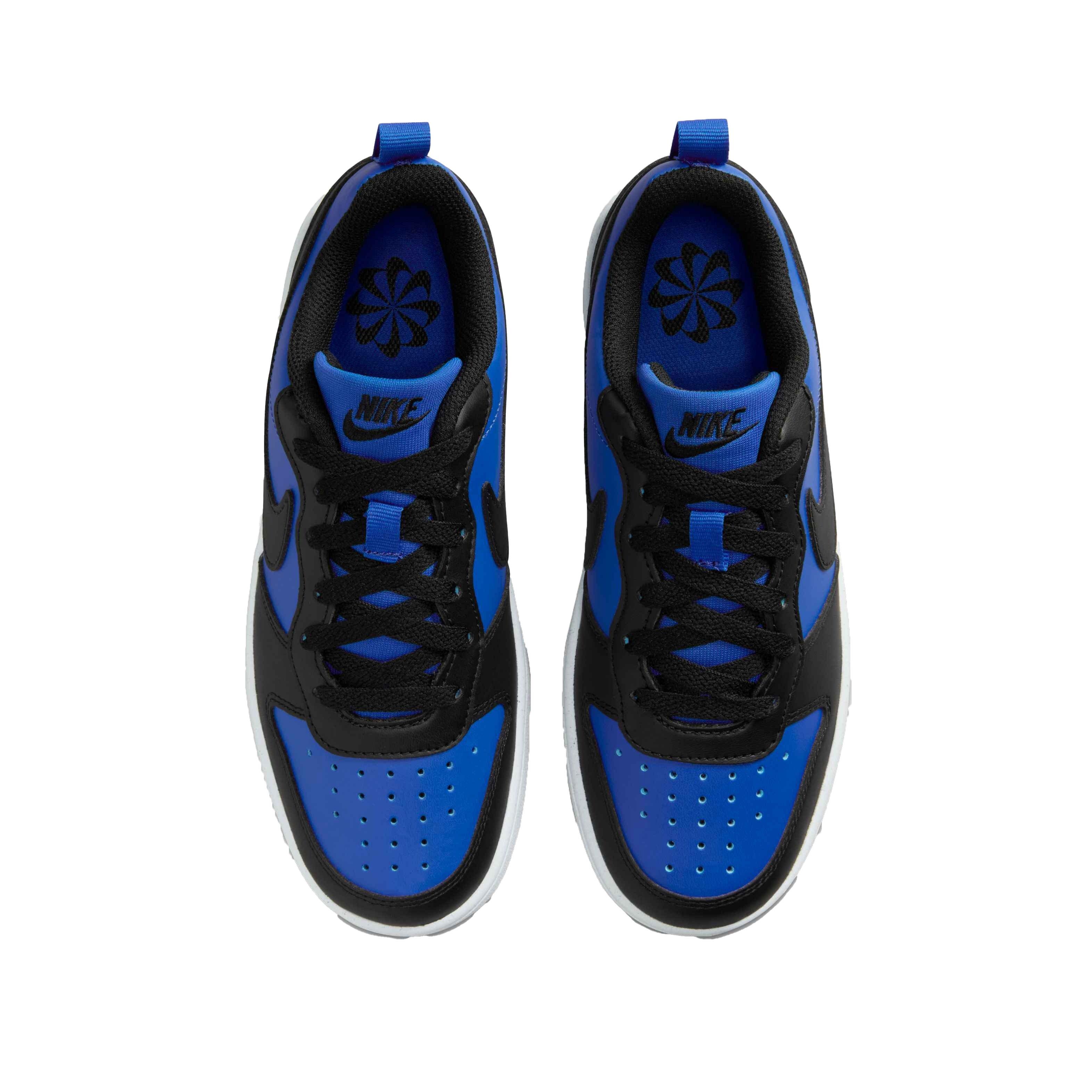 Nike Court Borough Low Recraft Grade School Boys' "Game Royal/Black/White" Shoe