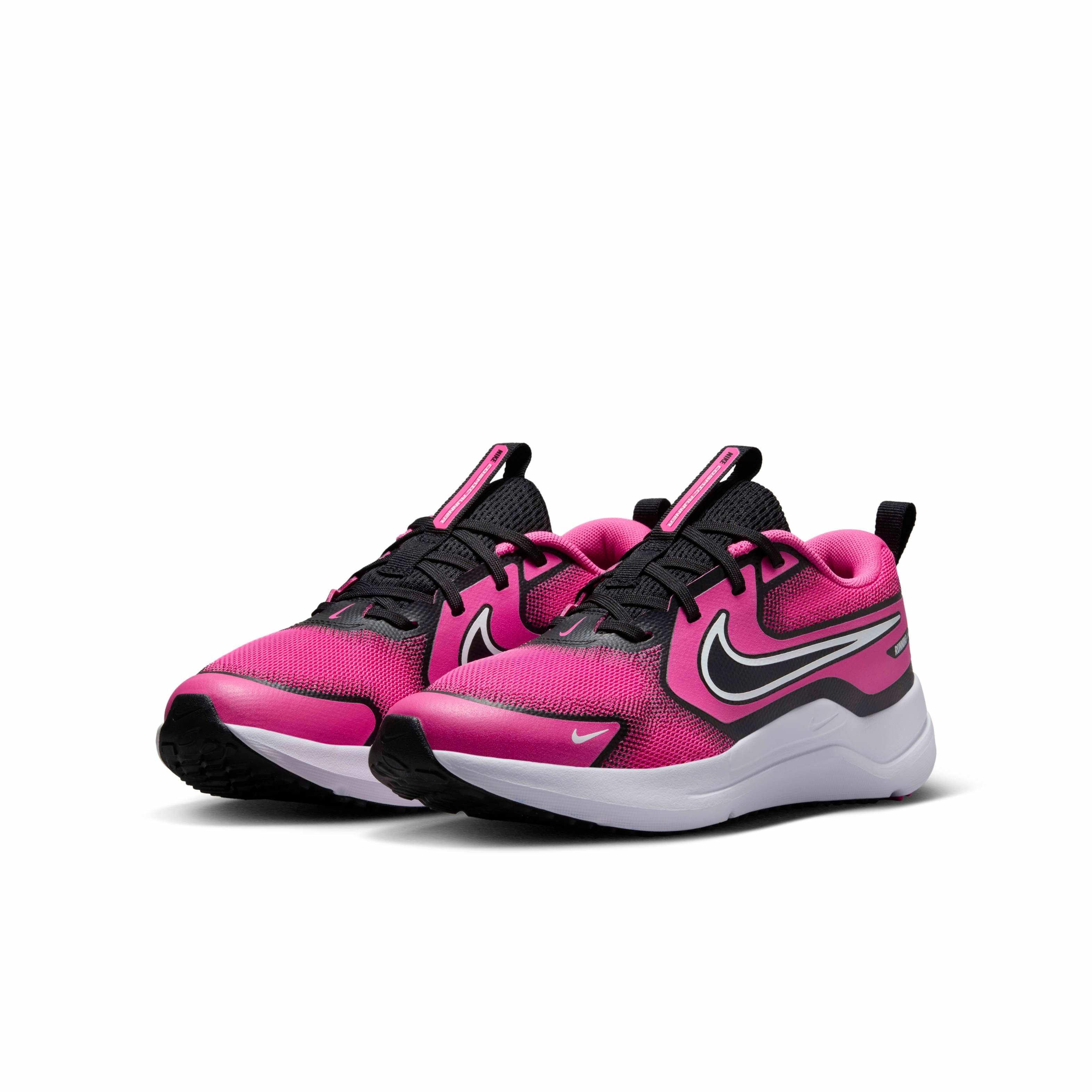 Nike Cosmic Runner Grade School Girls' "Laser Fuchsia/Black/White" Shoe
