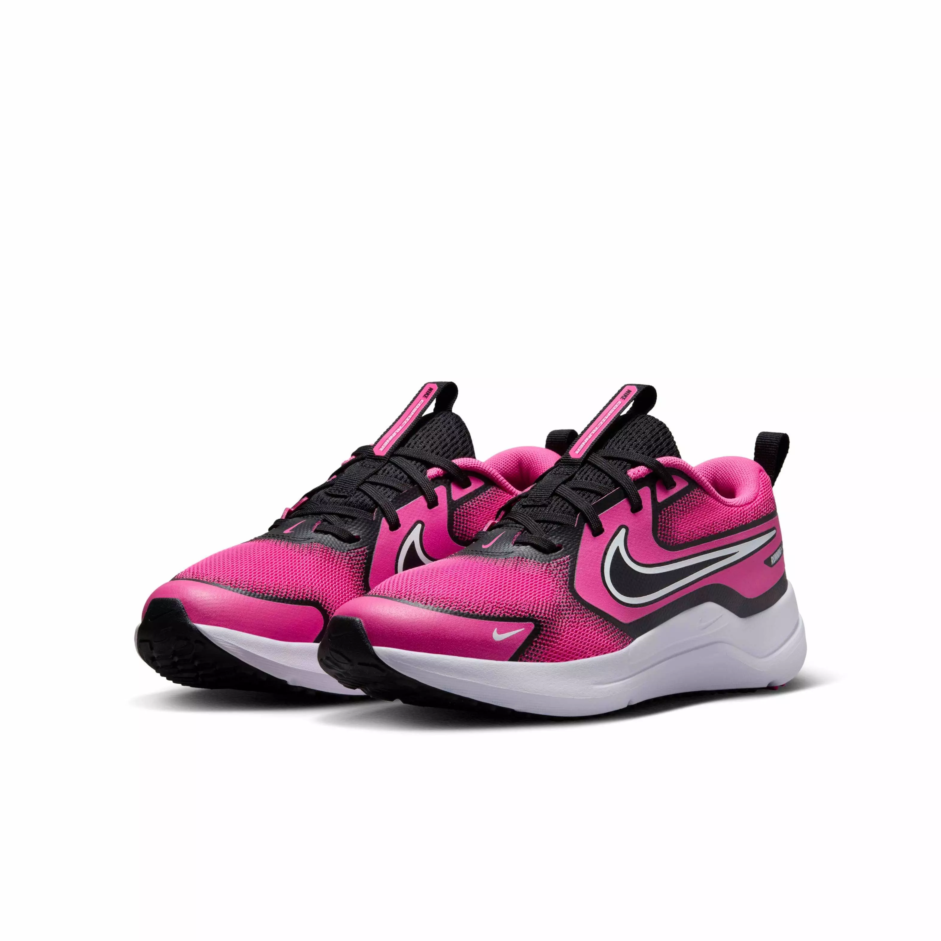 Nike Cosmic Runner "Laser Fuchsia/Black/White" Grade School Girls' Shoe - FUCHSIA/BLACK/WHITE