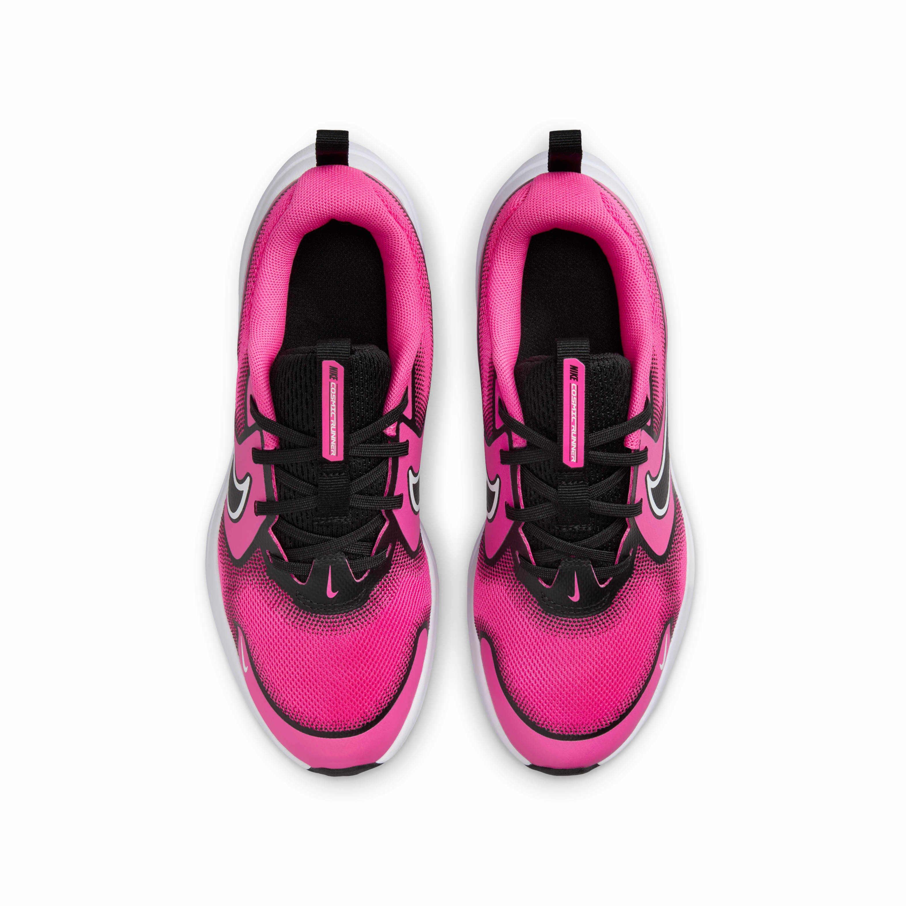 Nike Cosmic Runner Grade School Girls' "Laser Fuchsia/Black/White" Shoe